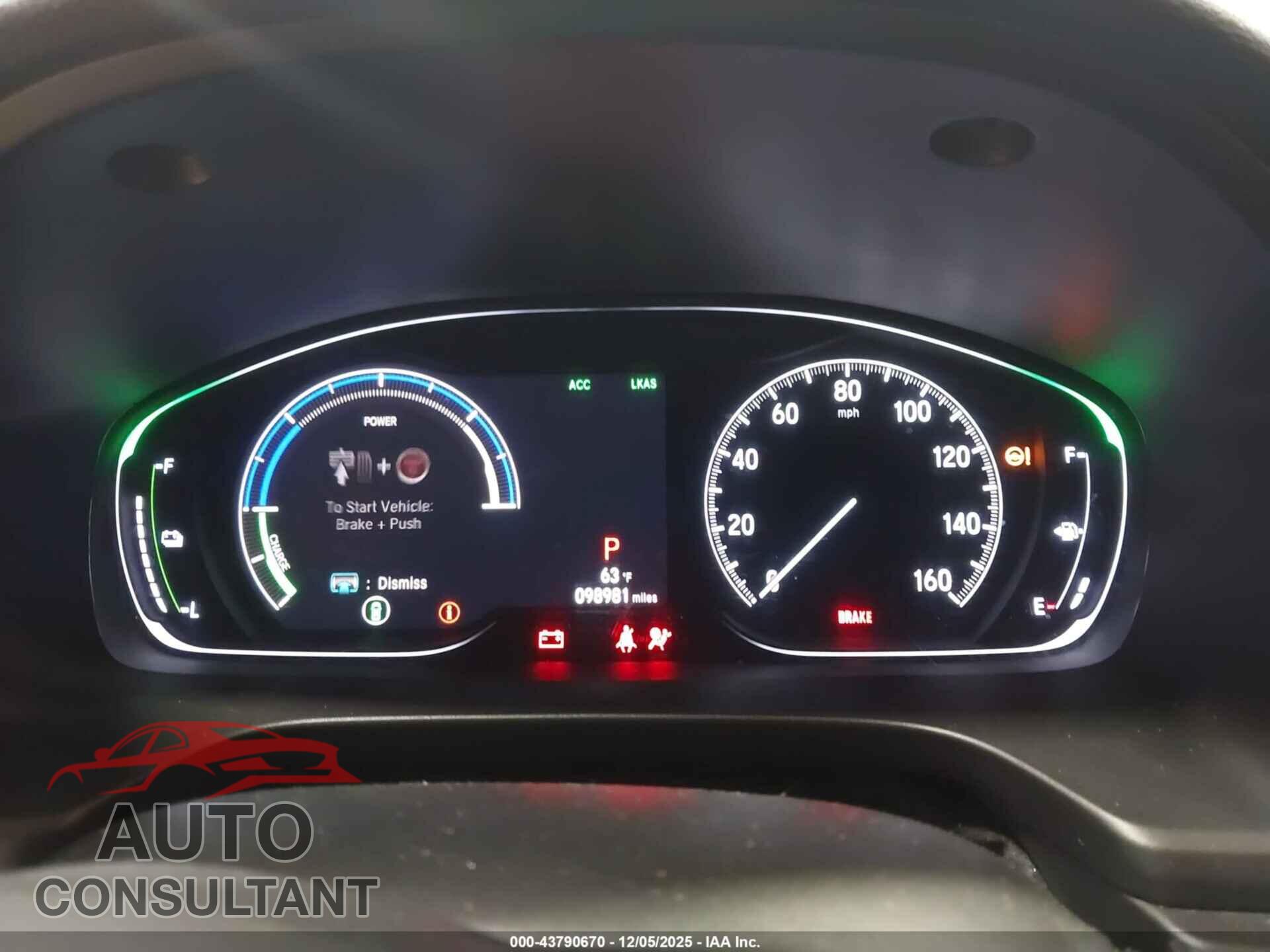 HONDA INSIGHT 2019 - 19XZE4F94KE010059
