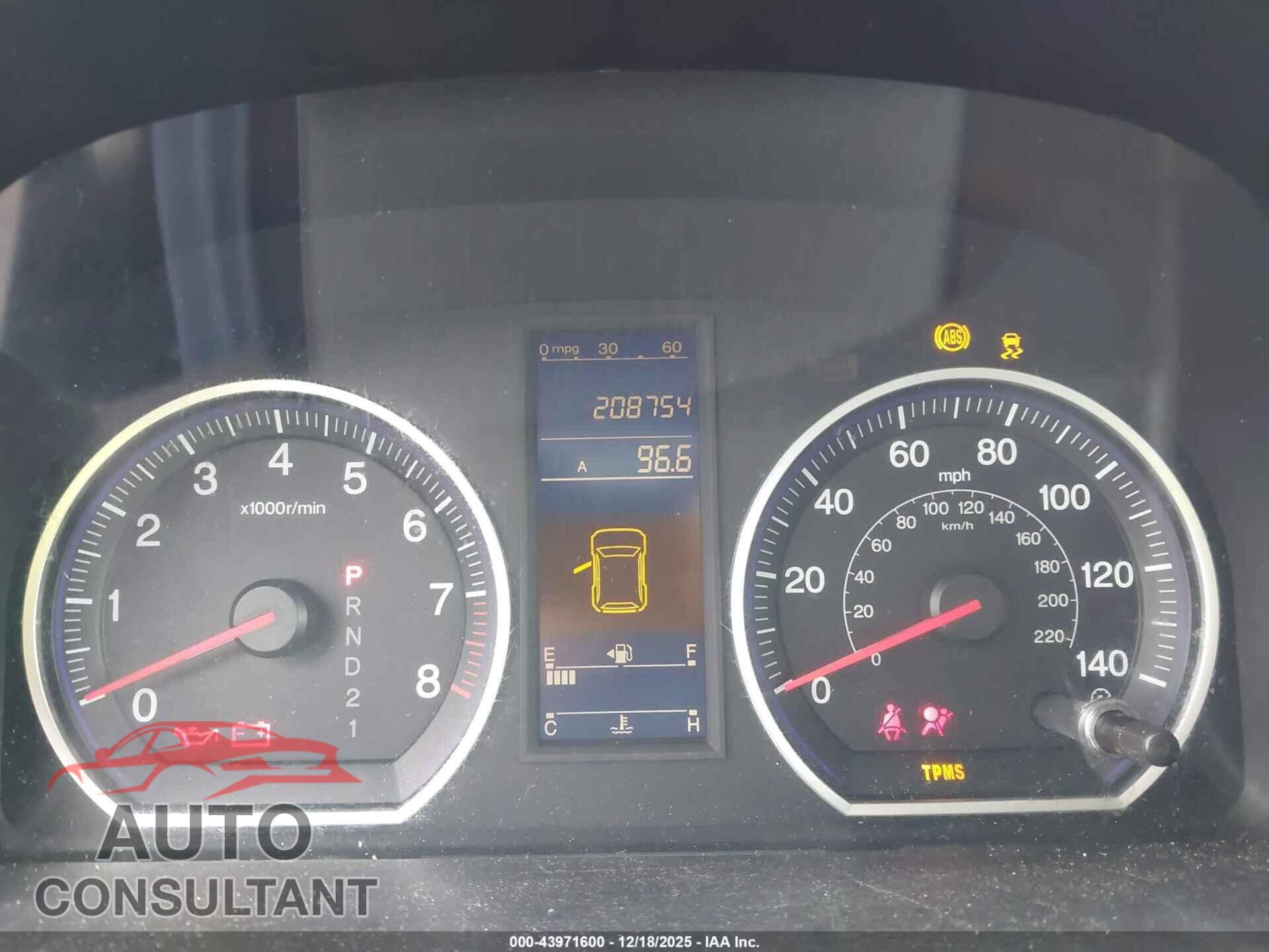 HONDA CR-V 2010 - 5J6RE3H32AL000911