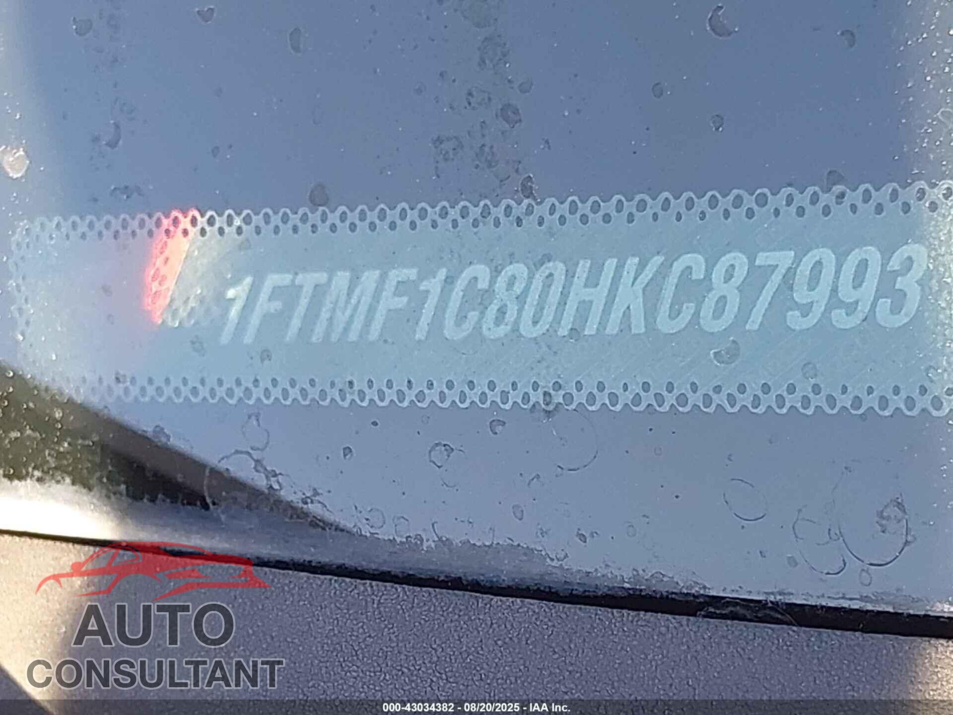 FORD F-150 2017 - 1FTMF1C80HKC87993