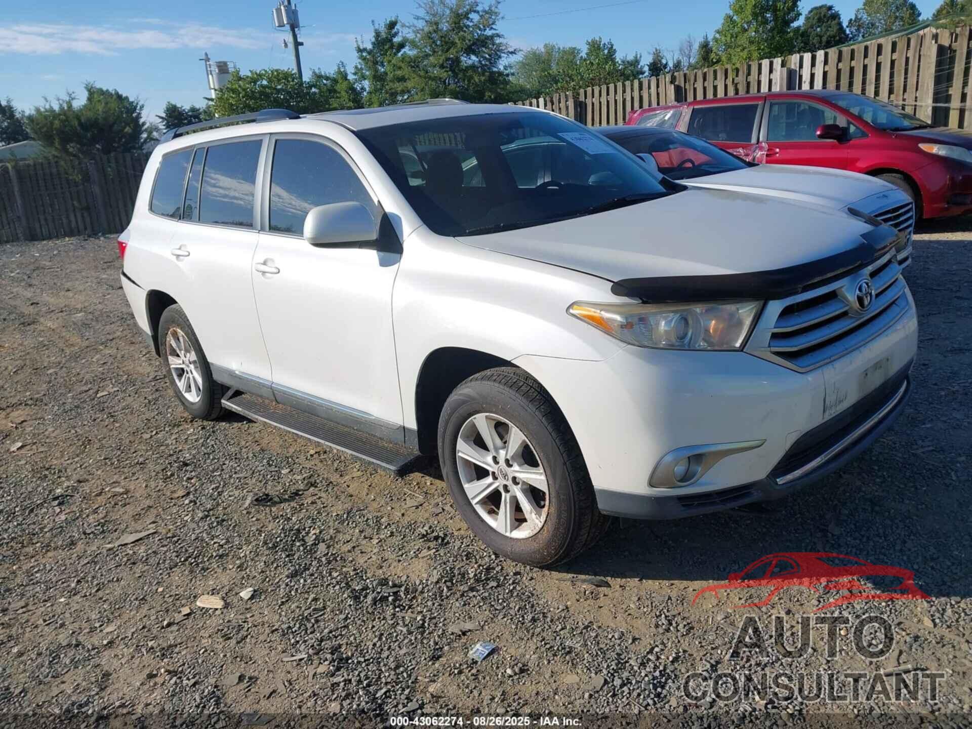 TOYOTA HIGHLANDER 2011 - 5TDBK3EH1BS060582