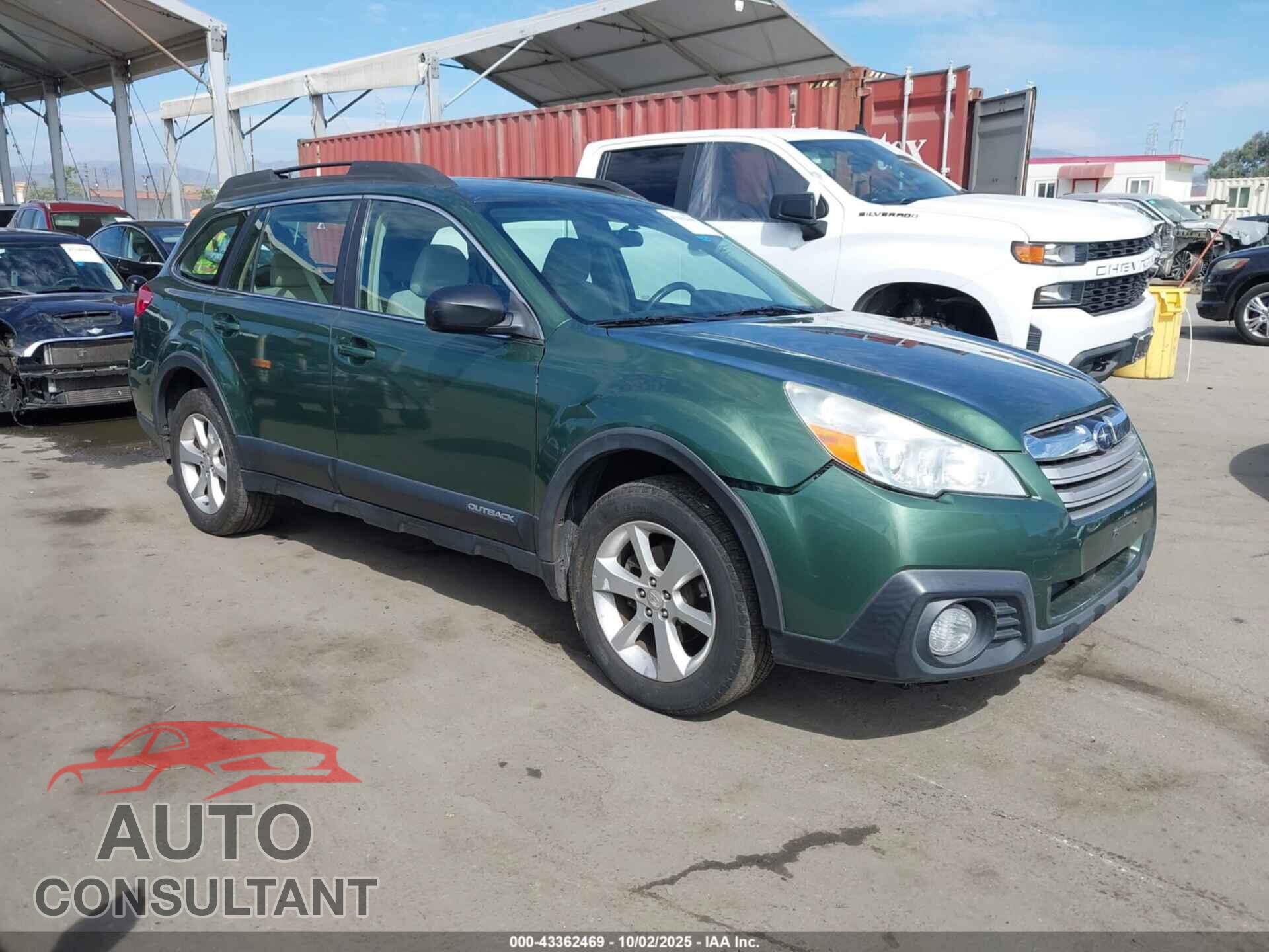 SUBARU OUTBACK 2014 - 4S4BRBAC7E3296218