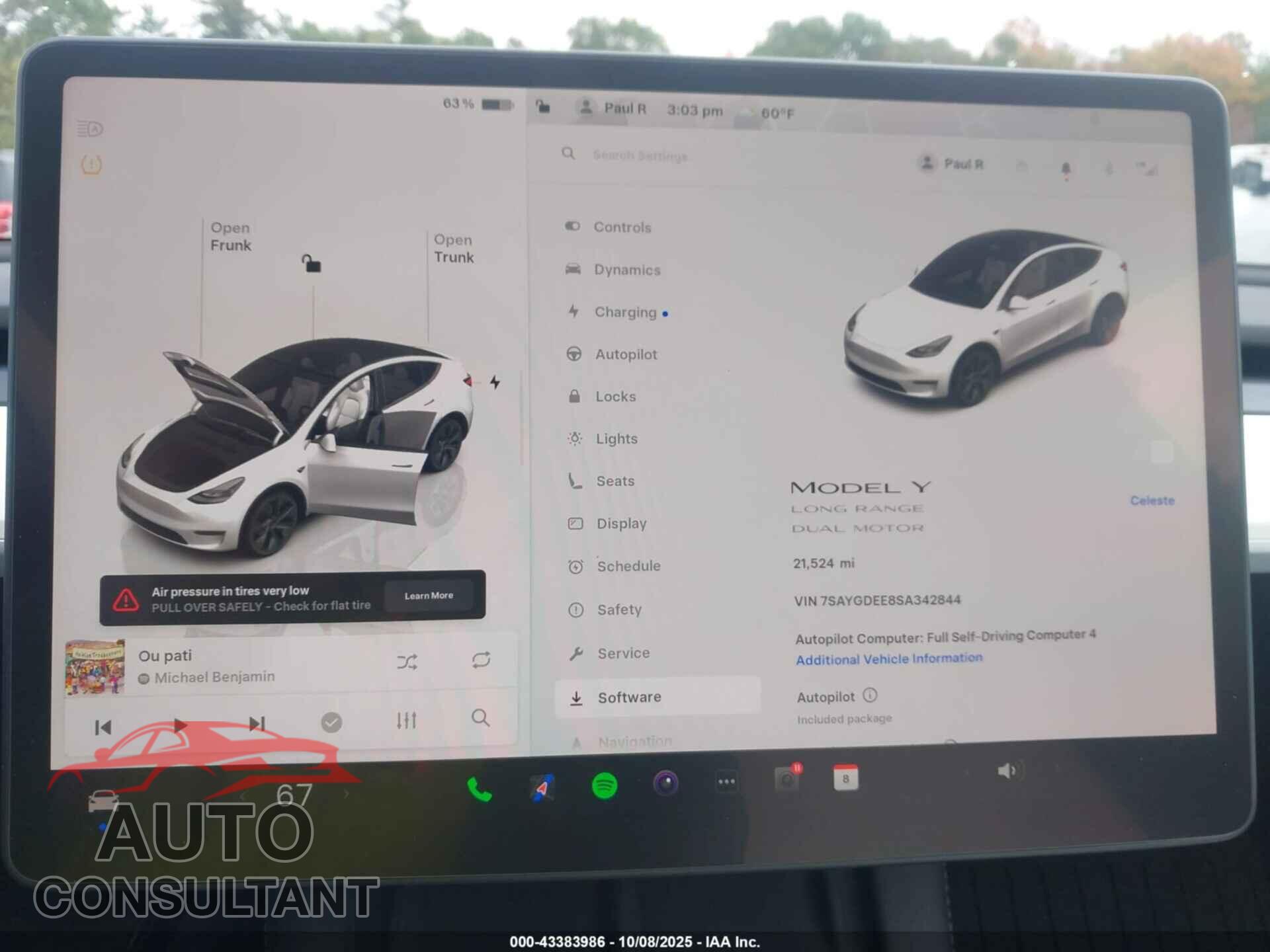 TESLA MODEL Y 2025 - 7SAYGDEE8SA342844