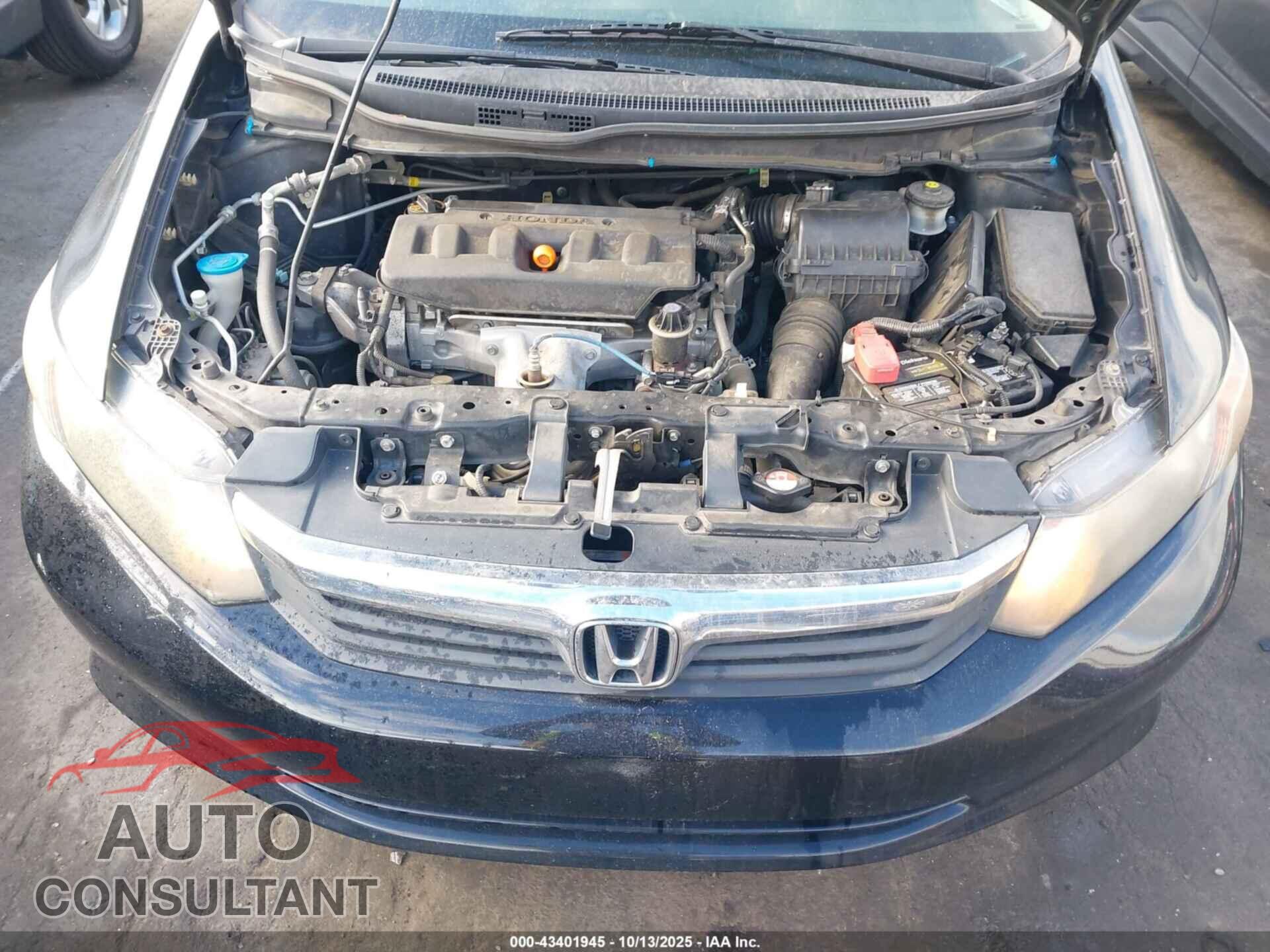 HONDA CIVIC 2012 - 2HGFB2F57CH307556