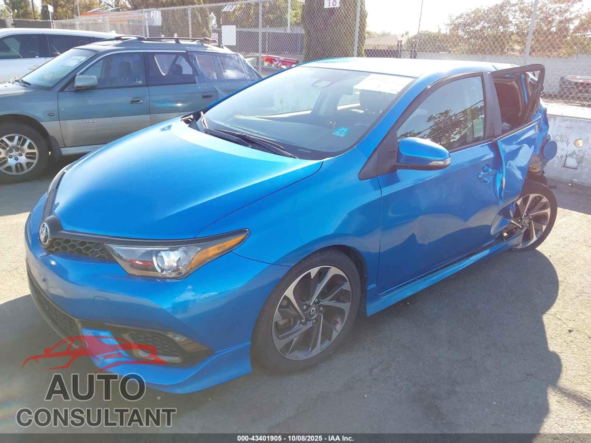 TOYOTA COROLLA IM 2017 - JTNKARJE5HJ552115