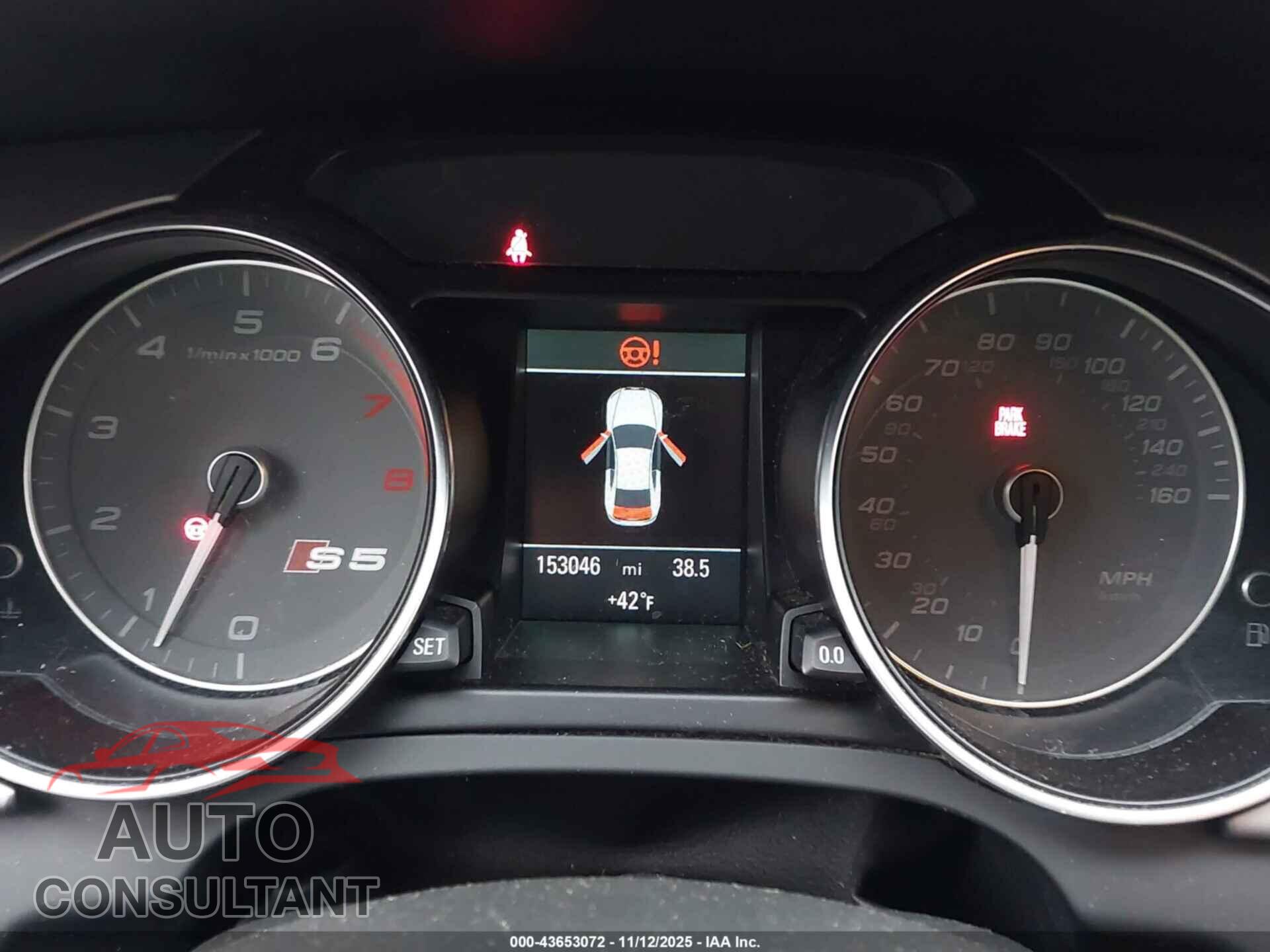AUDI S5 2013 - WAUGGAFR3DA044271