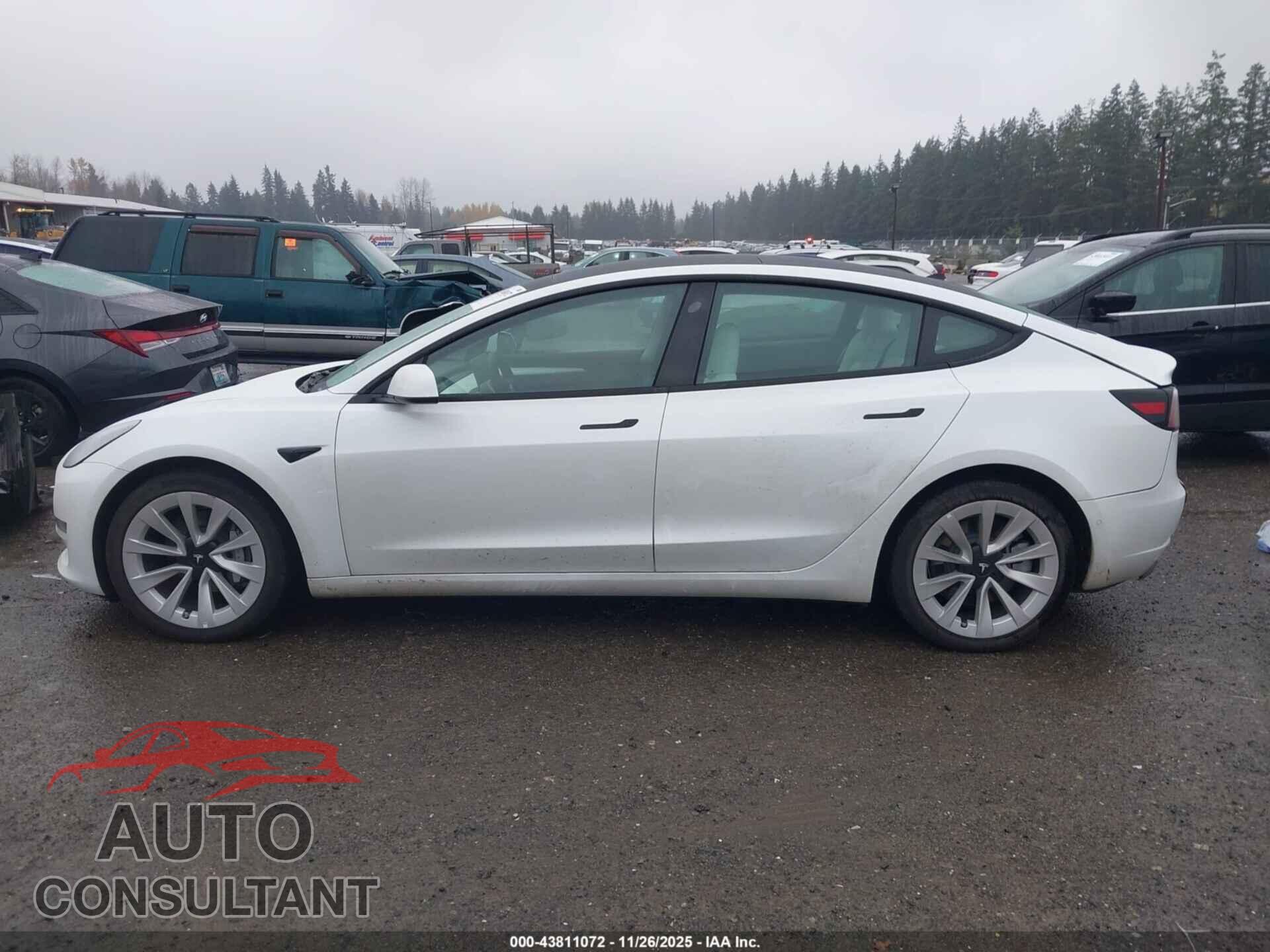 TESLA MODEL 3 2022 - 5YJ3E1EB6NF203918