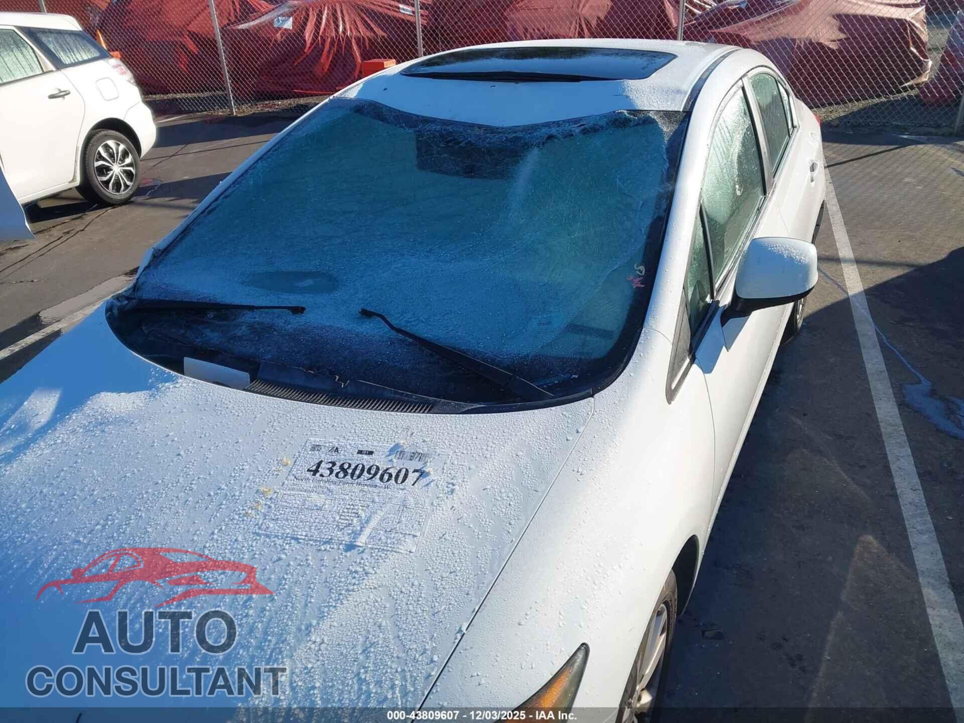 HONDA CIVIC 2012 - 19XFB2F82CE101503