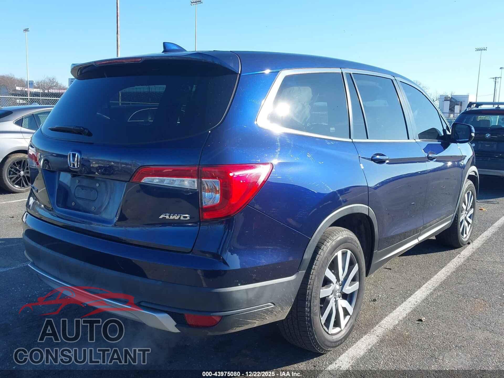 HONDA PILOT 2021 - 5FNYF6H54MB019470