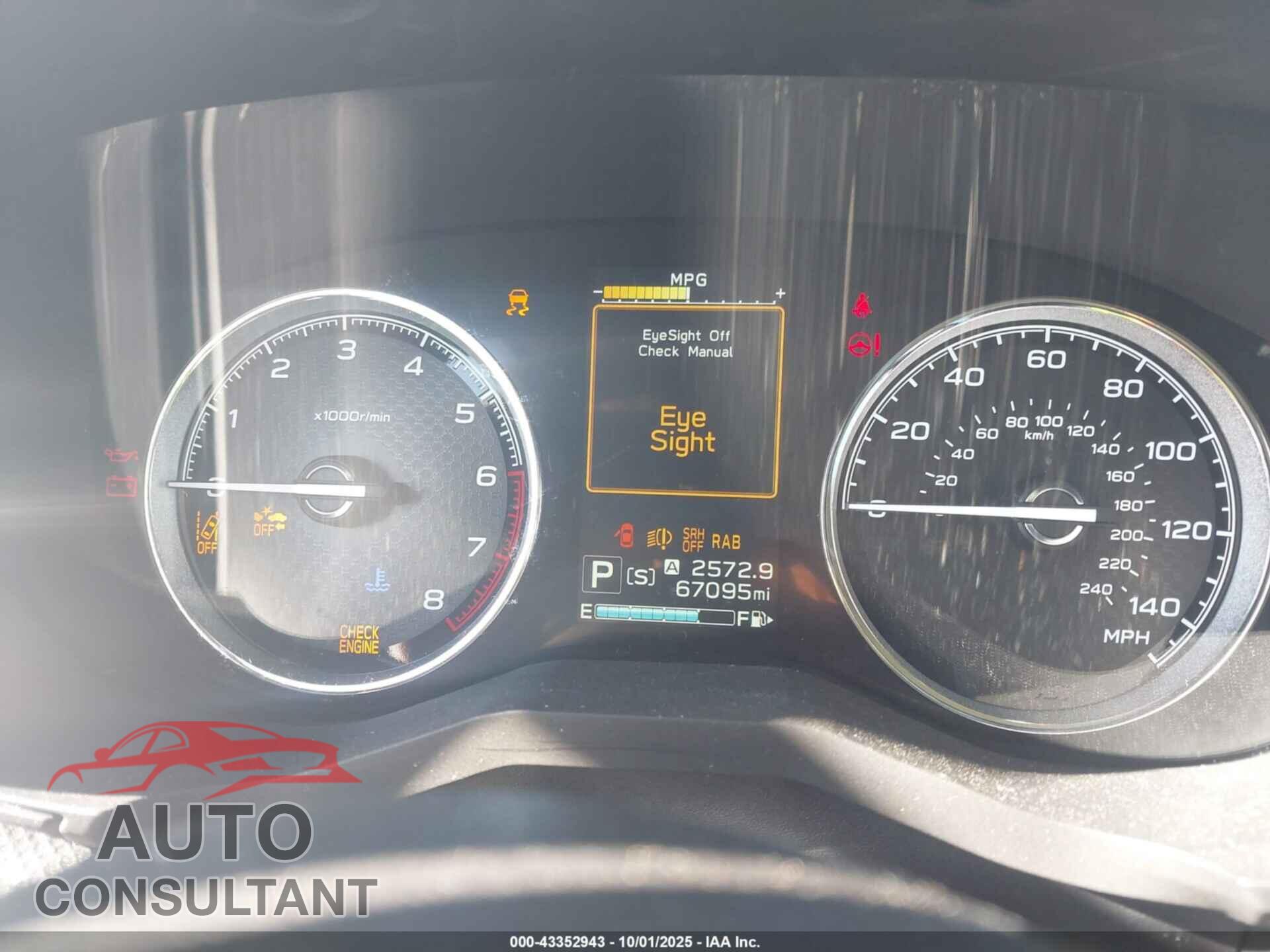 SUBARU FORESTER 2019 - JF2SKAWC9KH587962