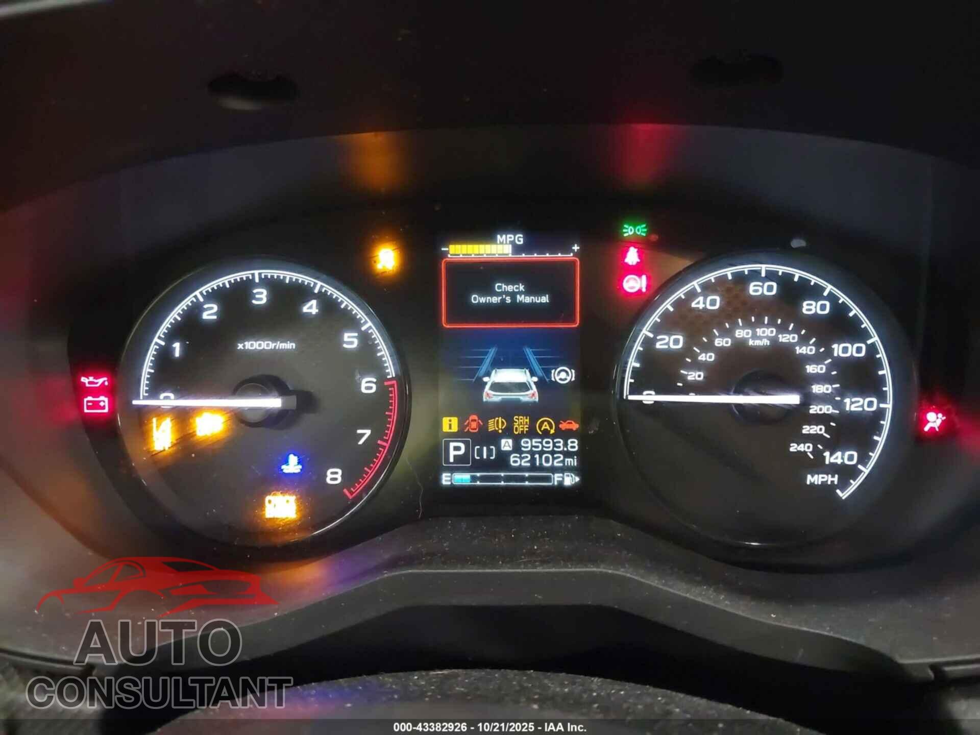 SUBARU FORESTER 2021 - JF2SKADC3MH478077
