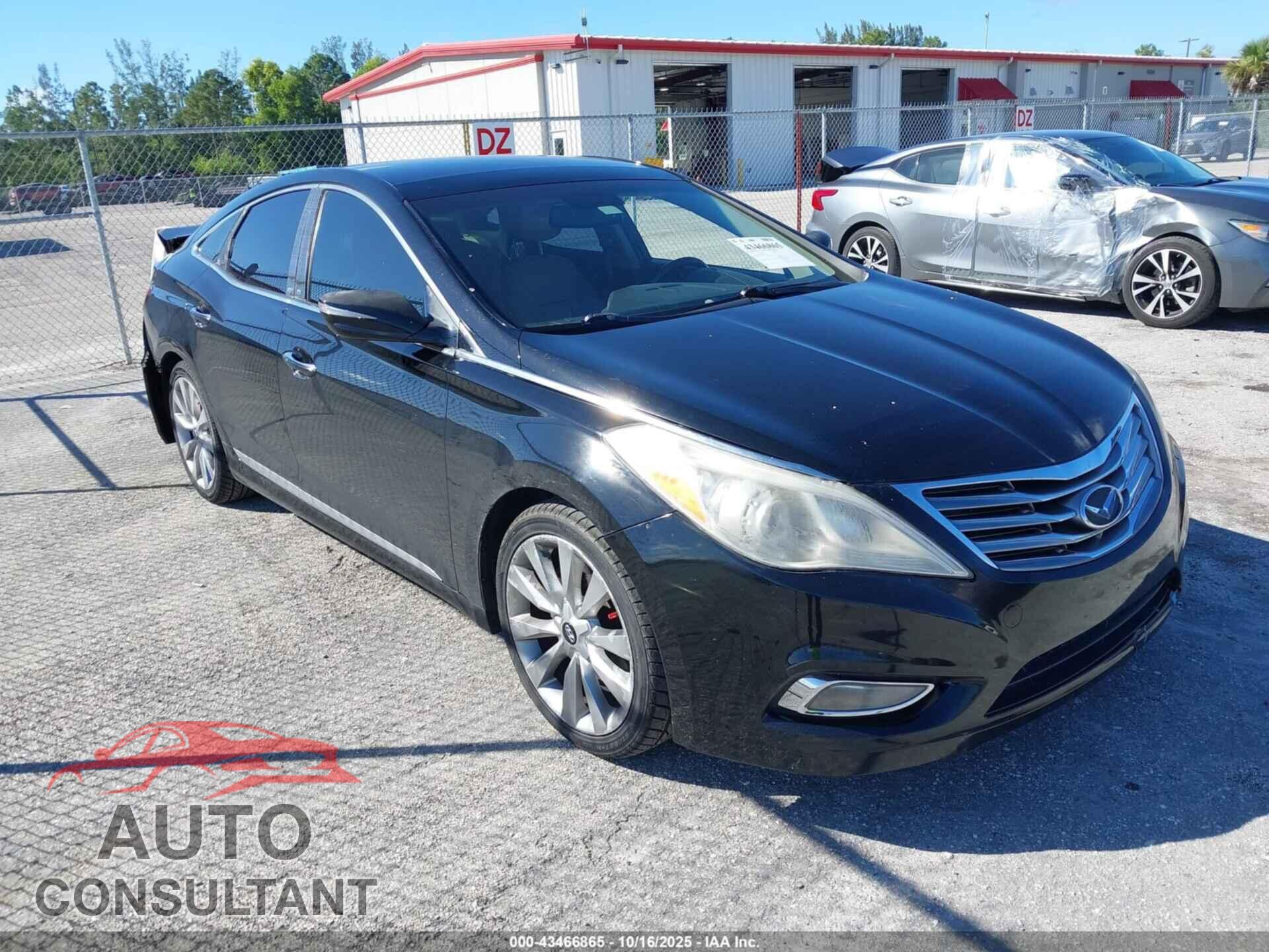 HYUNDAI AZERA 2012 - KMHFH4JG4CA152444