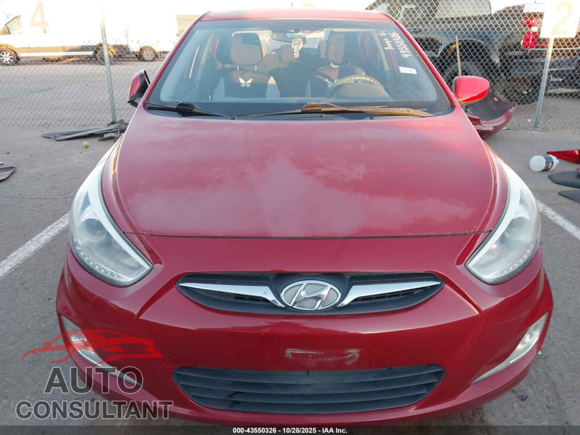 HYUNDAI ACCENT 2014 - KMHCU4AE6EU624612