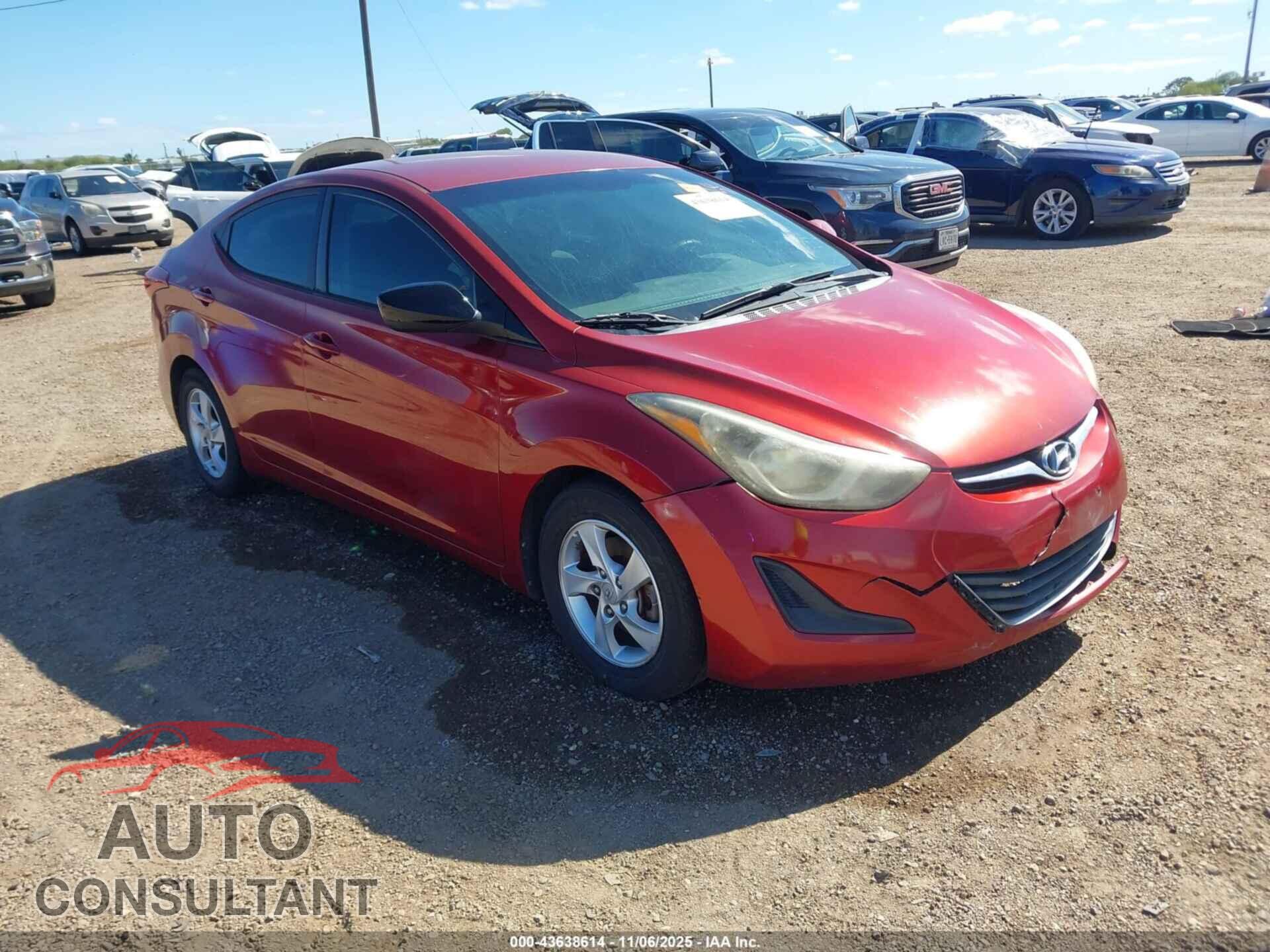 HYUNDAI ELANTRA 2014 - 5NPDH4AEXEH457162