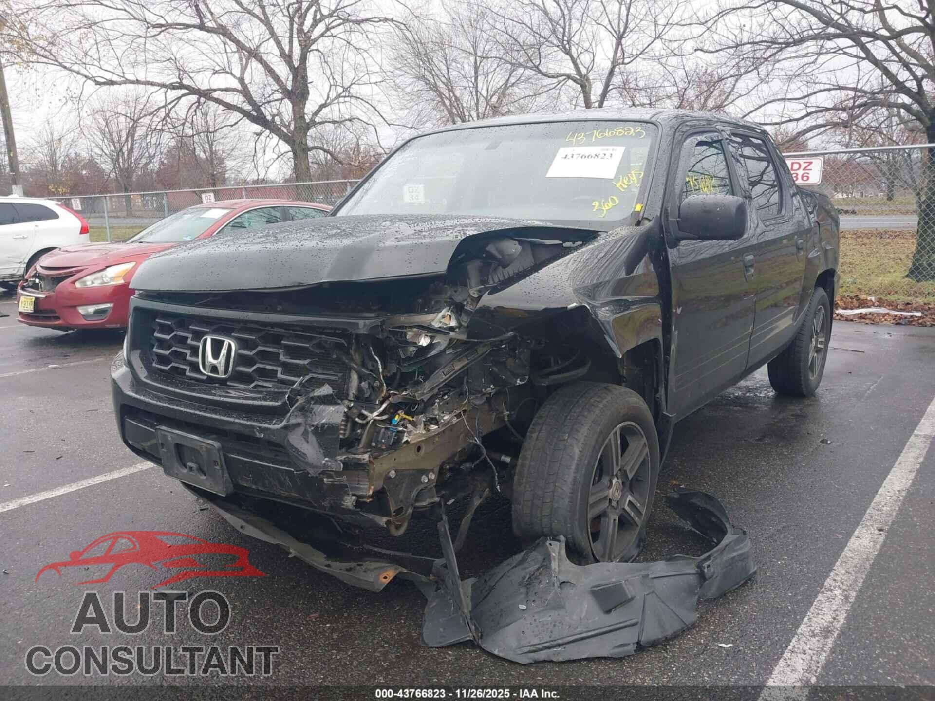 HONDA RIDGELINE 2012 - 5FPYK1F78CB453691