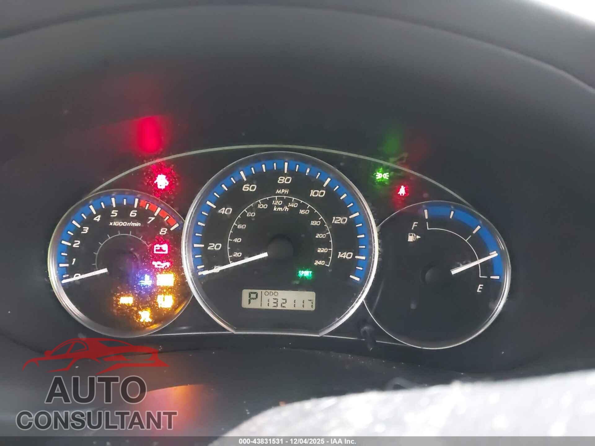 SUBARU FORESTER 2010 - JF2SH6CC1AH764874