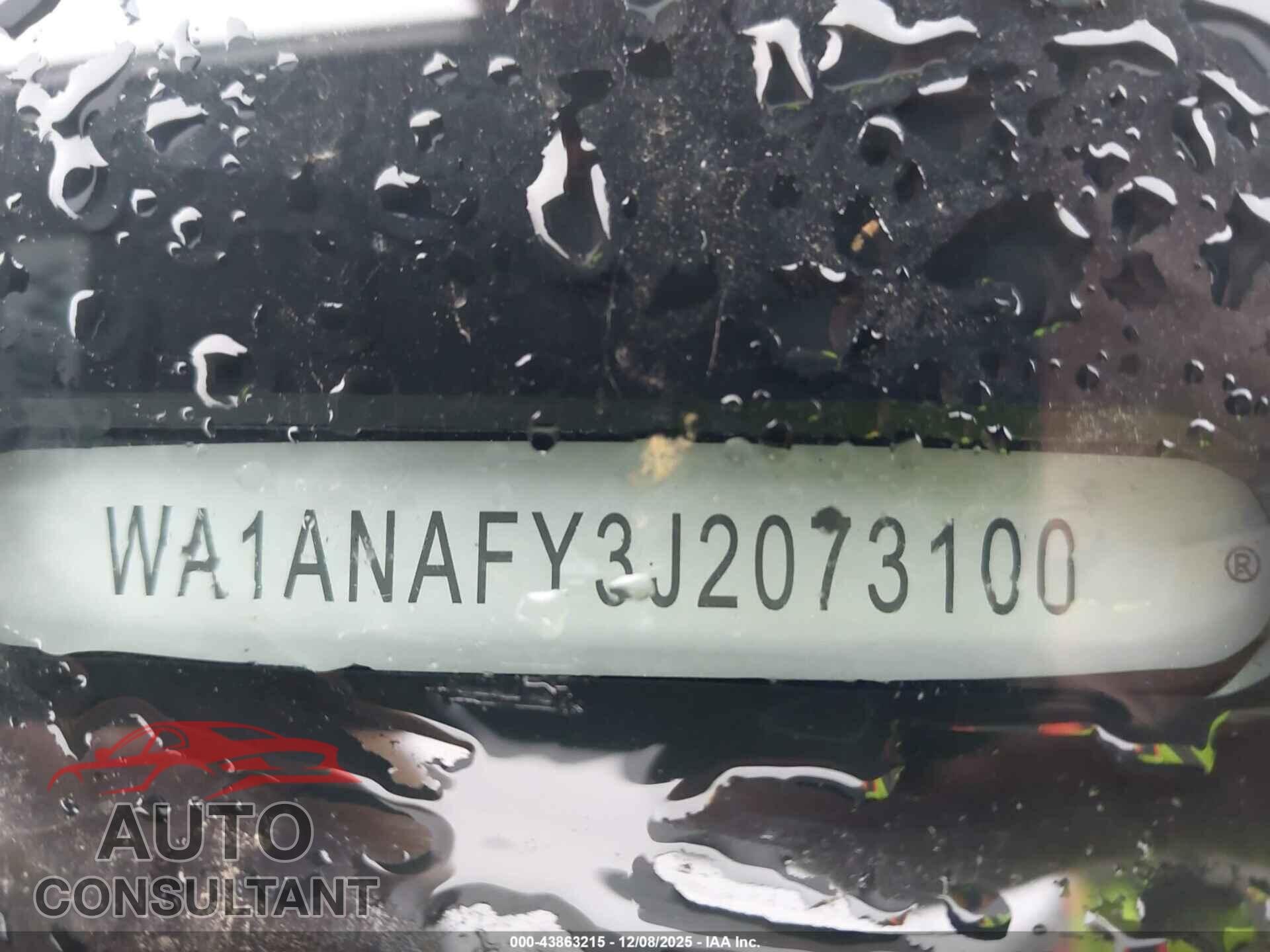 AUDI Q5 2018 - WA1ANAFY3J2073100