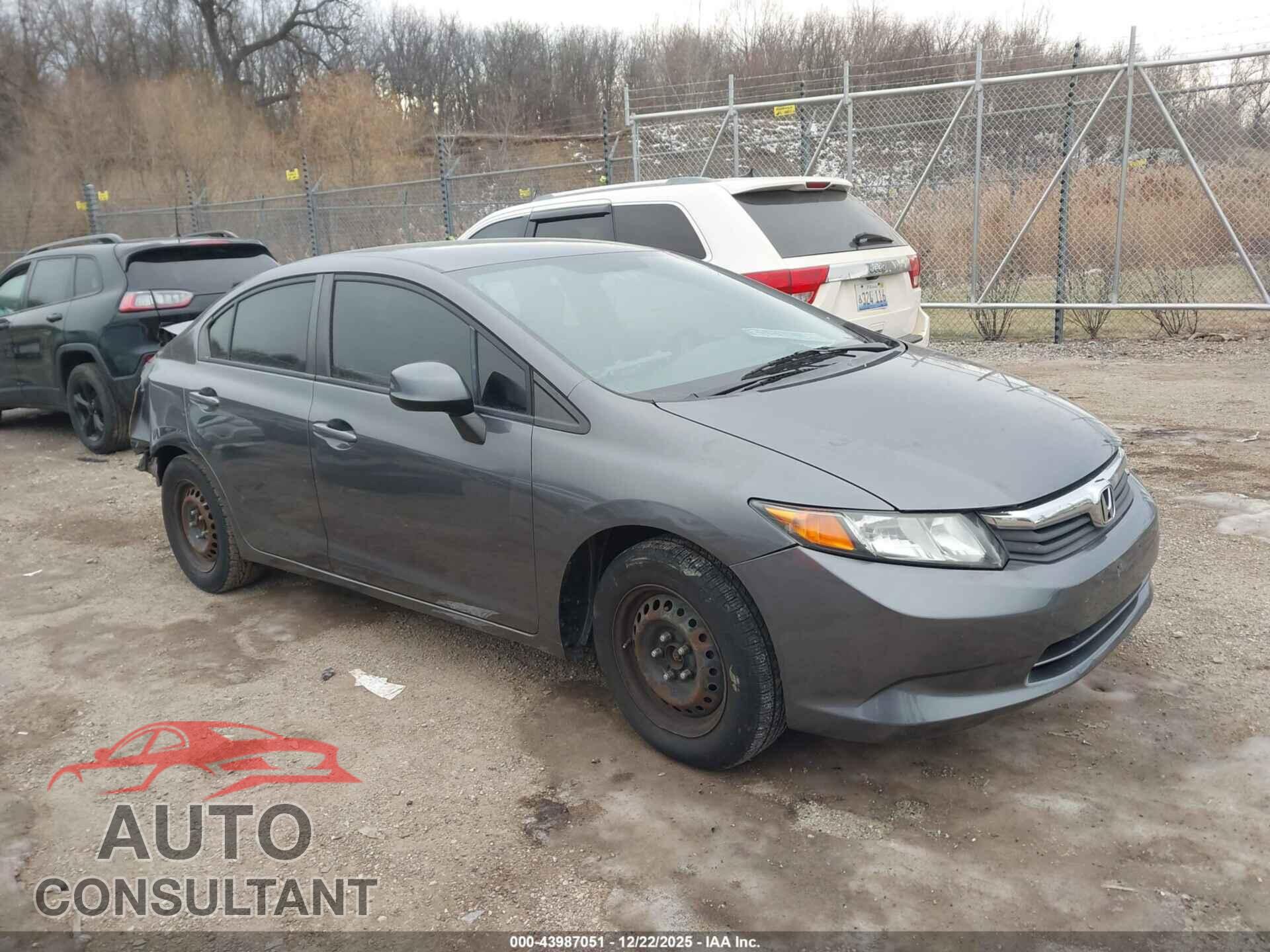 HONDA CIVIC 2012 - 19XFB2F56CE019148