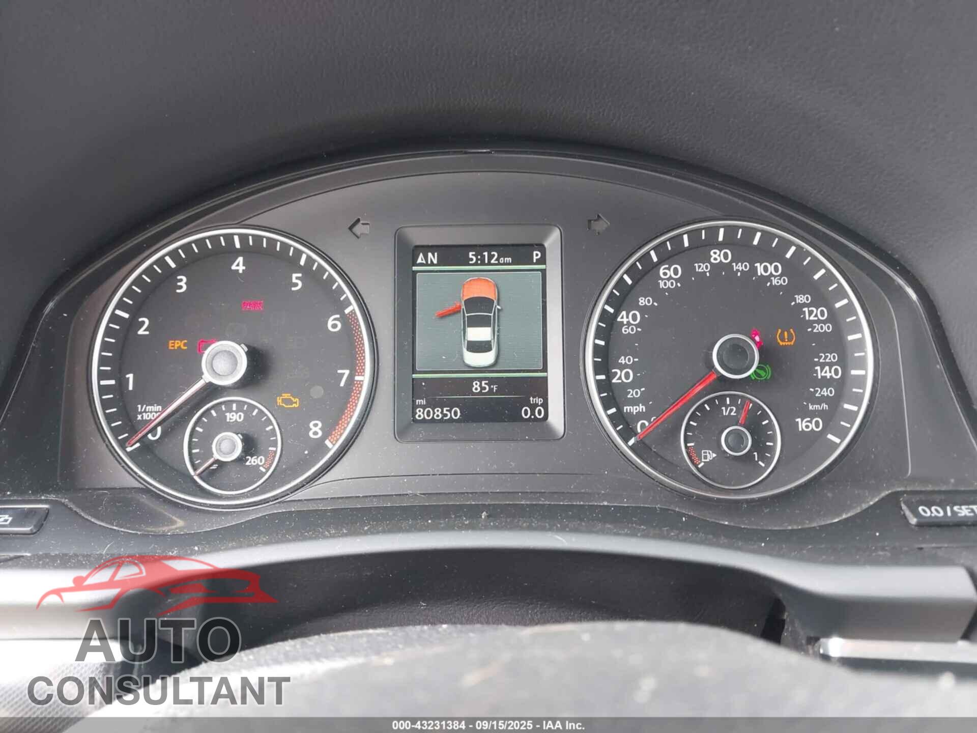 VOLKSWAGEN EOS 2012 - WVWFW7AH4CV006249