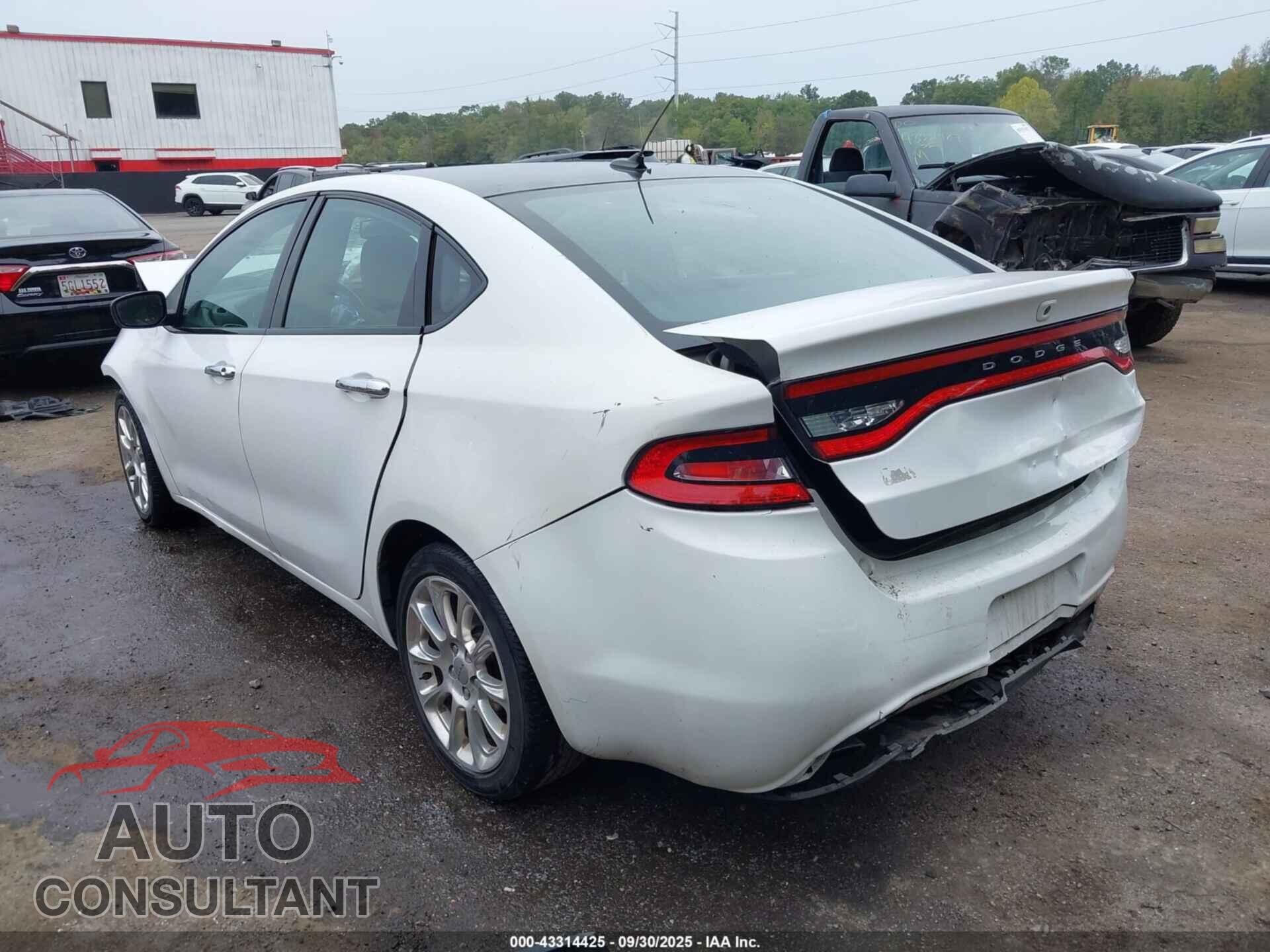 DODGE DART 2013 - 1C3CDFDH8DD315119