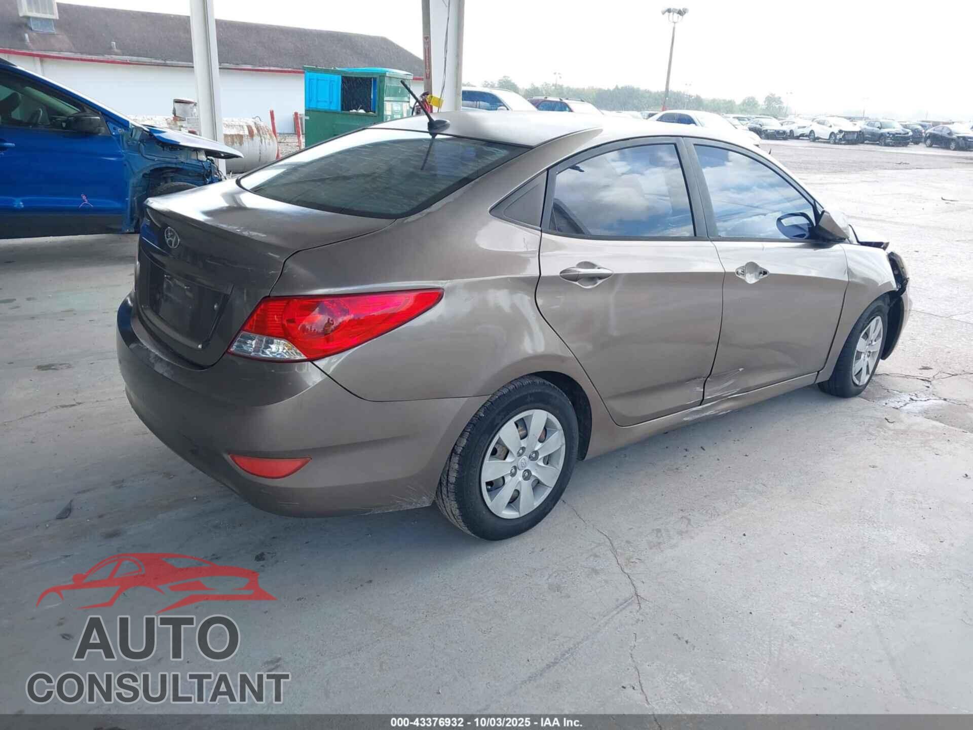 HYUNDAI ACCENT 2013 - KMHCT4AE8DU489621