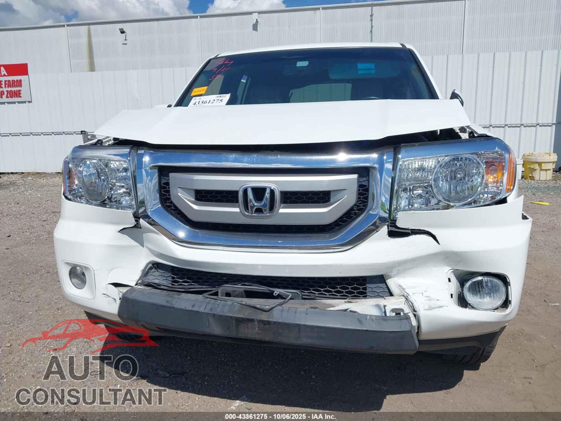 HONDA PILOT 2010 - 5FNYF3H50AB015670