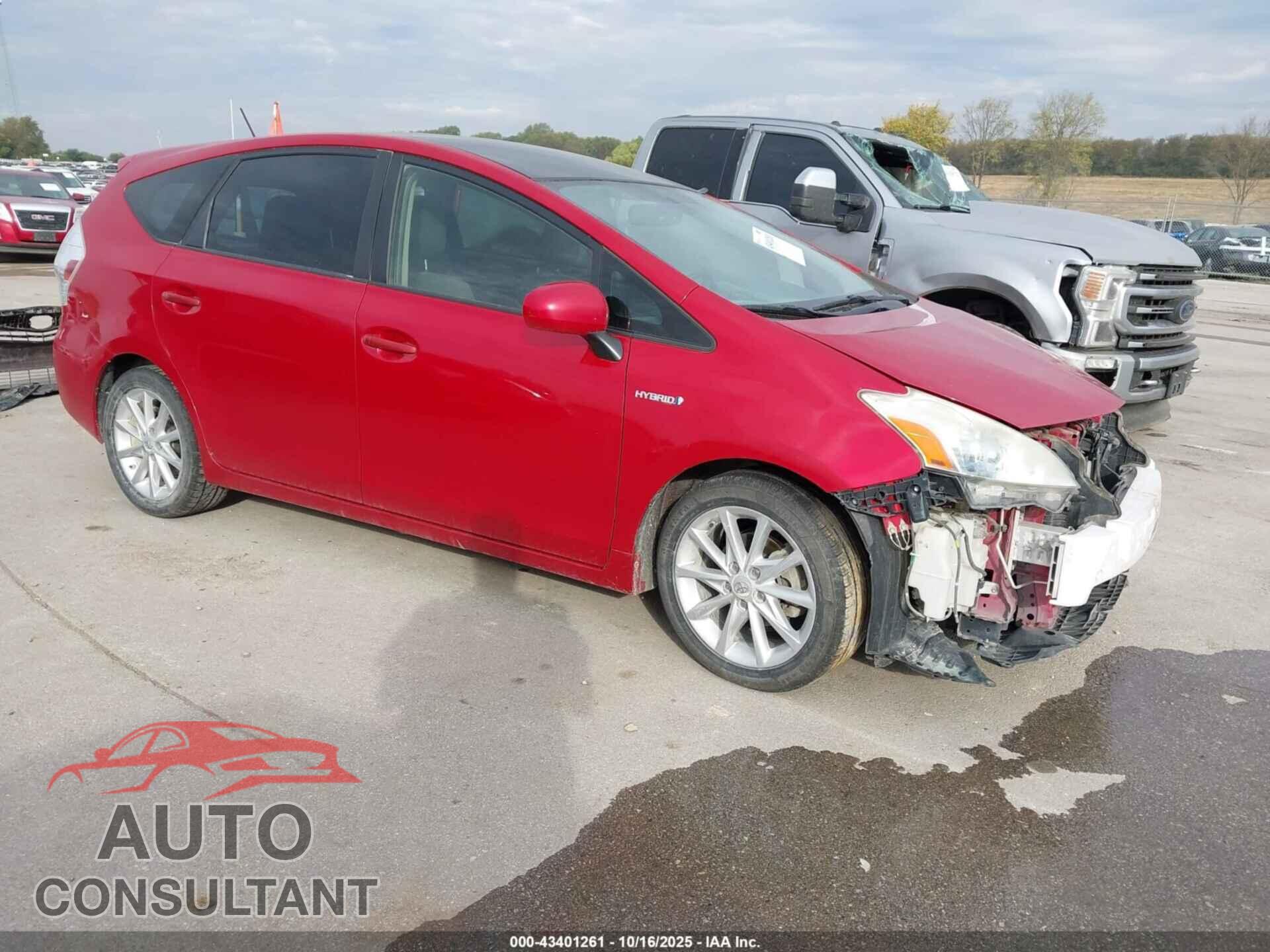 TOYOTA PRIUS V 2013 - JTDZN3EU1D3222279