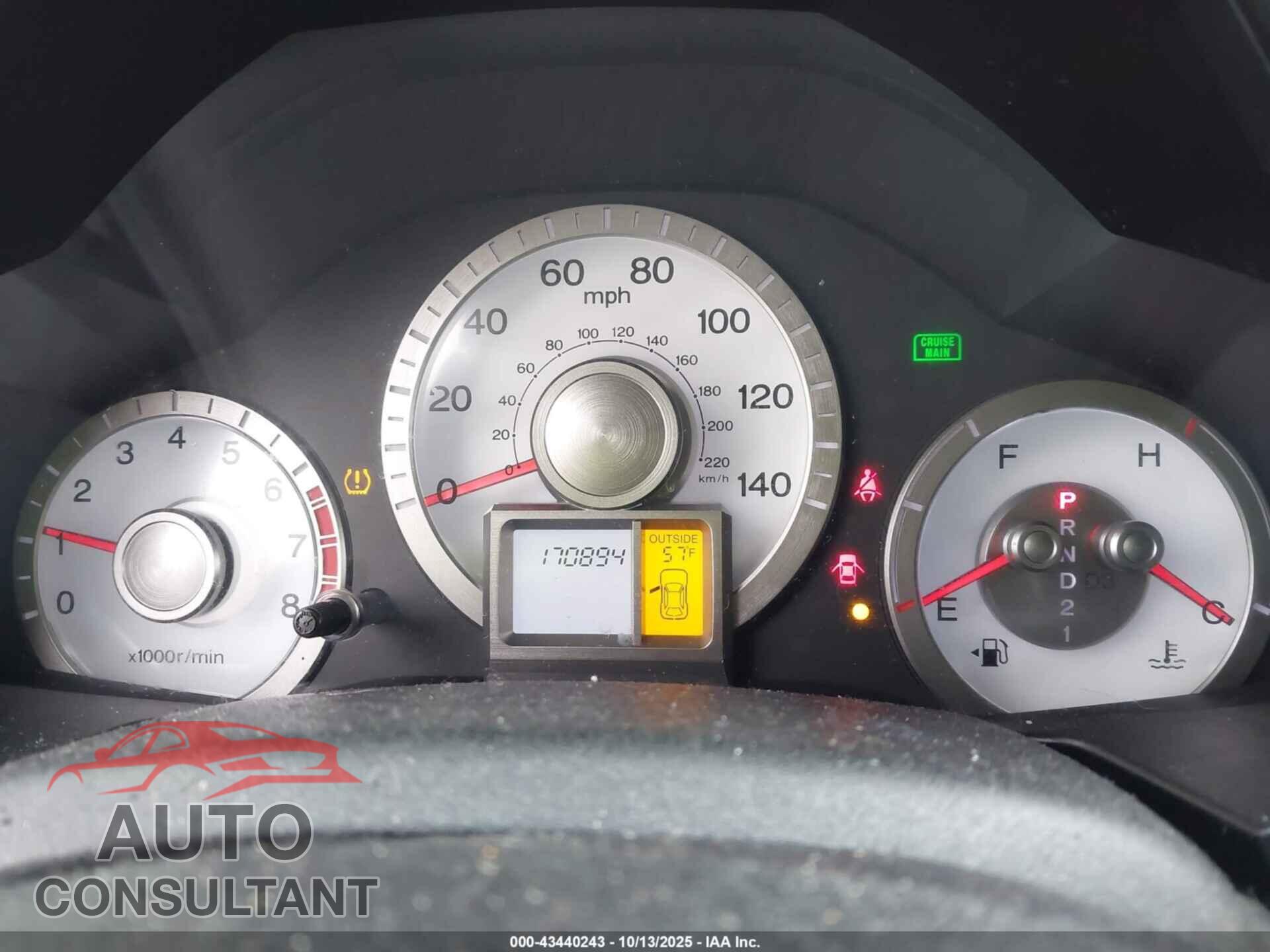HONDA PILOT 2009 - 5FNYF48689B020299