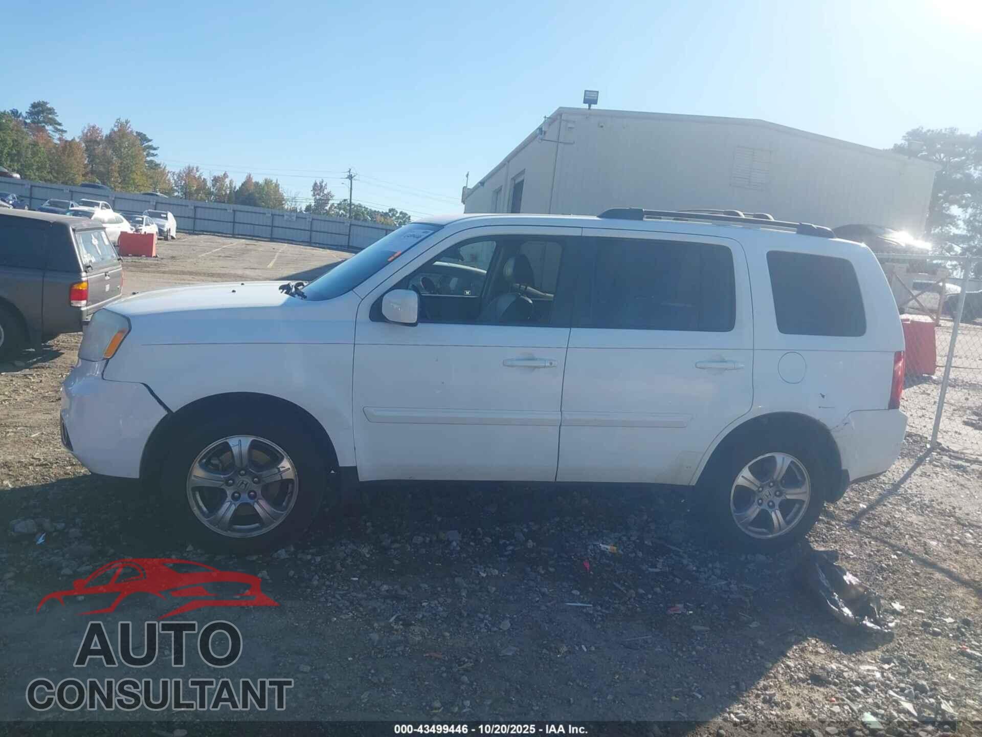 HONDA PILOT 2012 - 5FNYF3H77CB043146