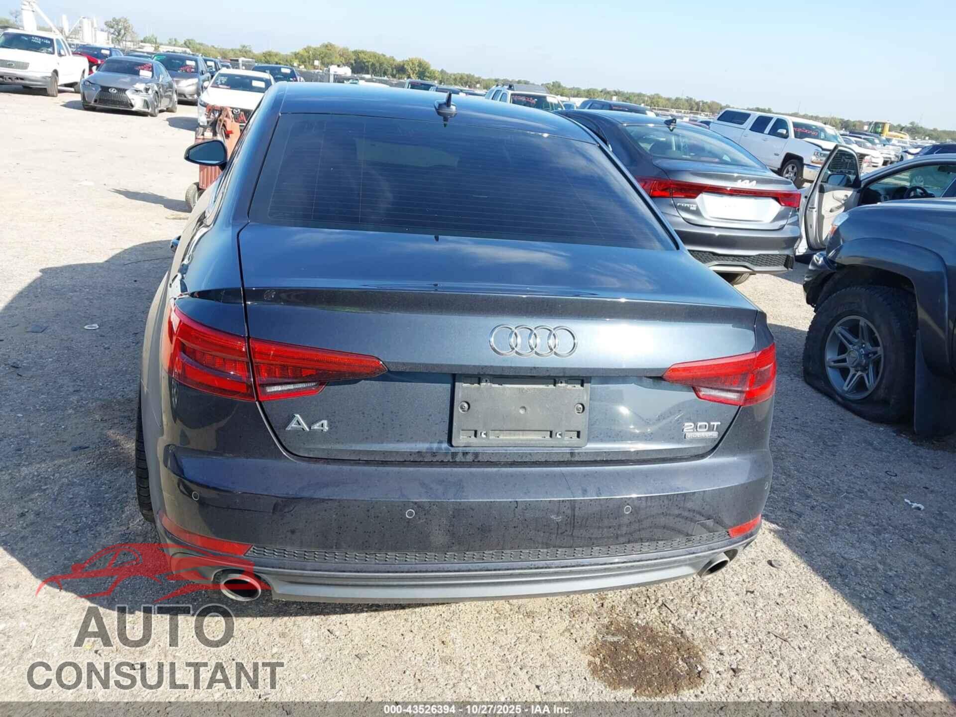 AUDI A4 2017 - WAUENAF44HN011070