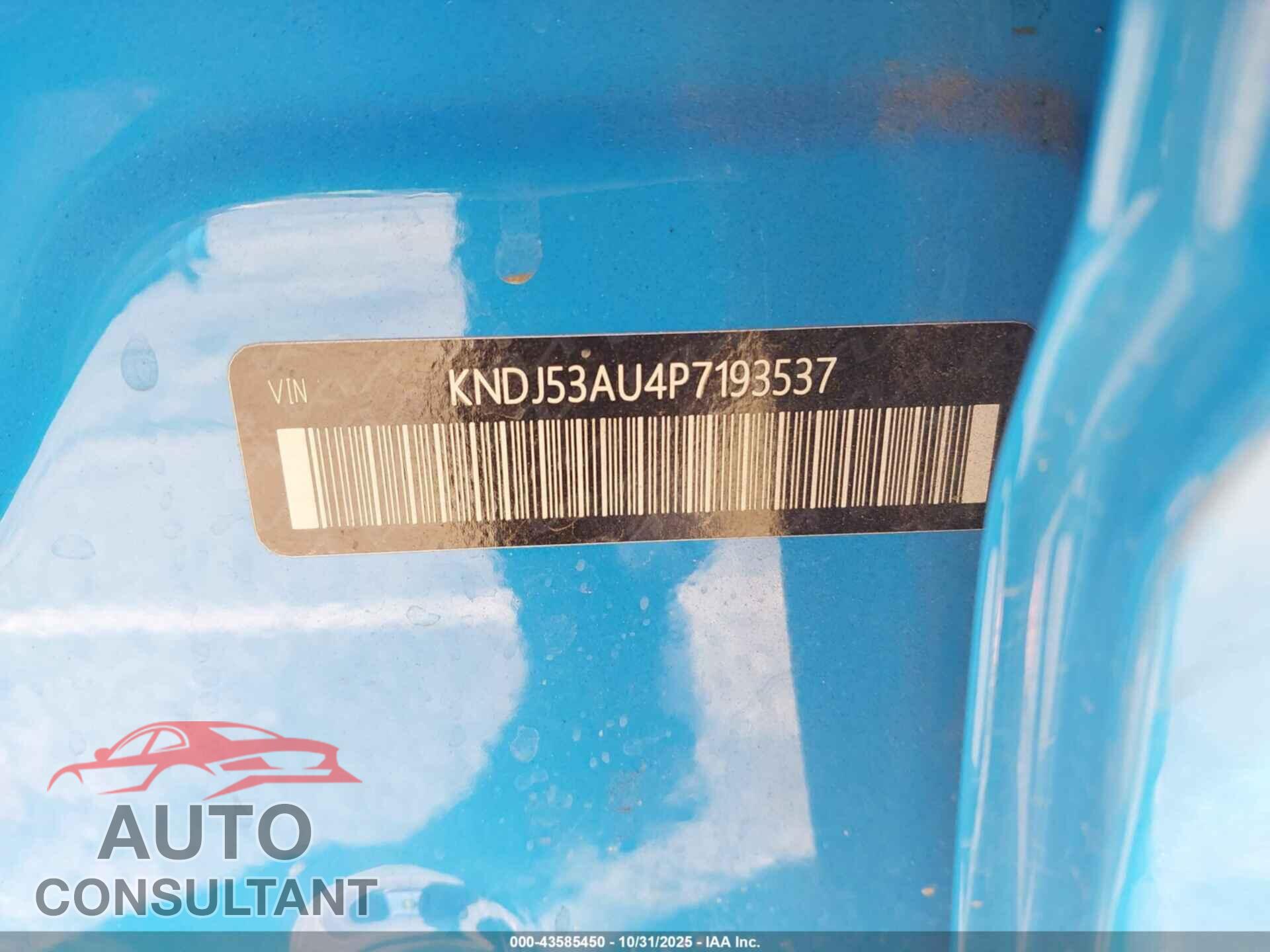KIA SOUL 2023 - KNDJ53AU4P7193537