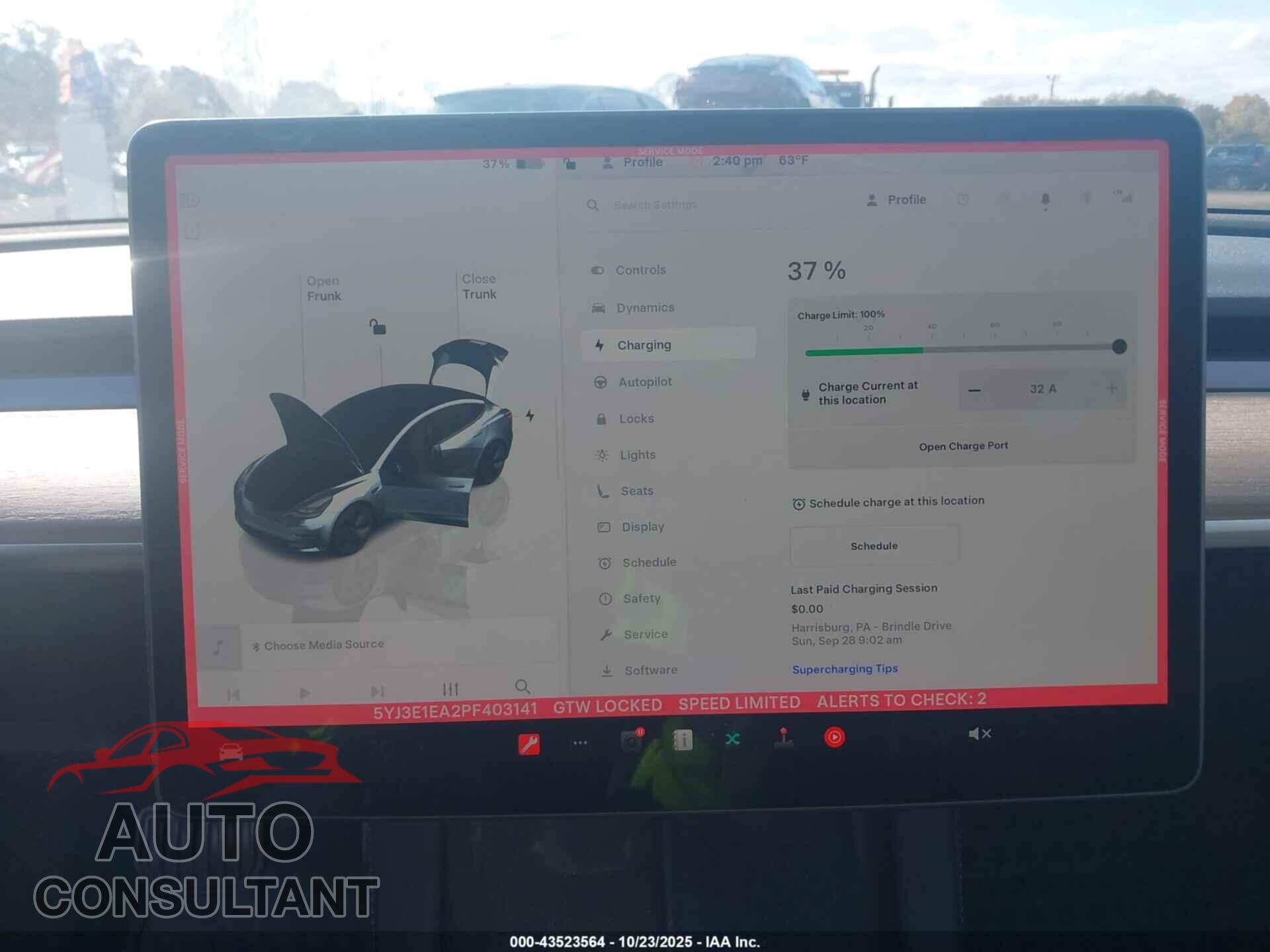 TESLA MODEL 3 2023 - 5YJ3E1EA2PF403141