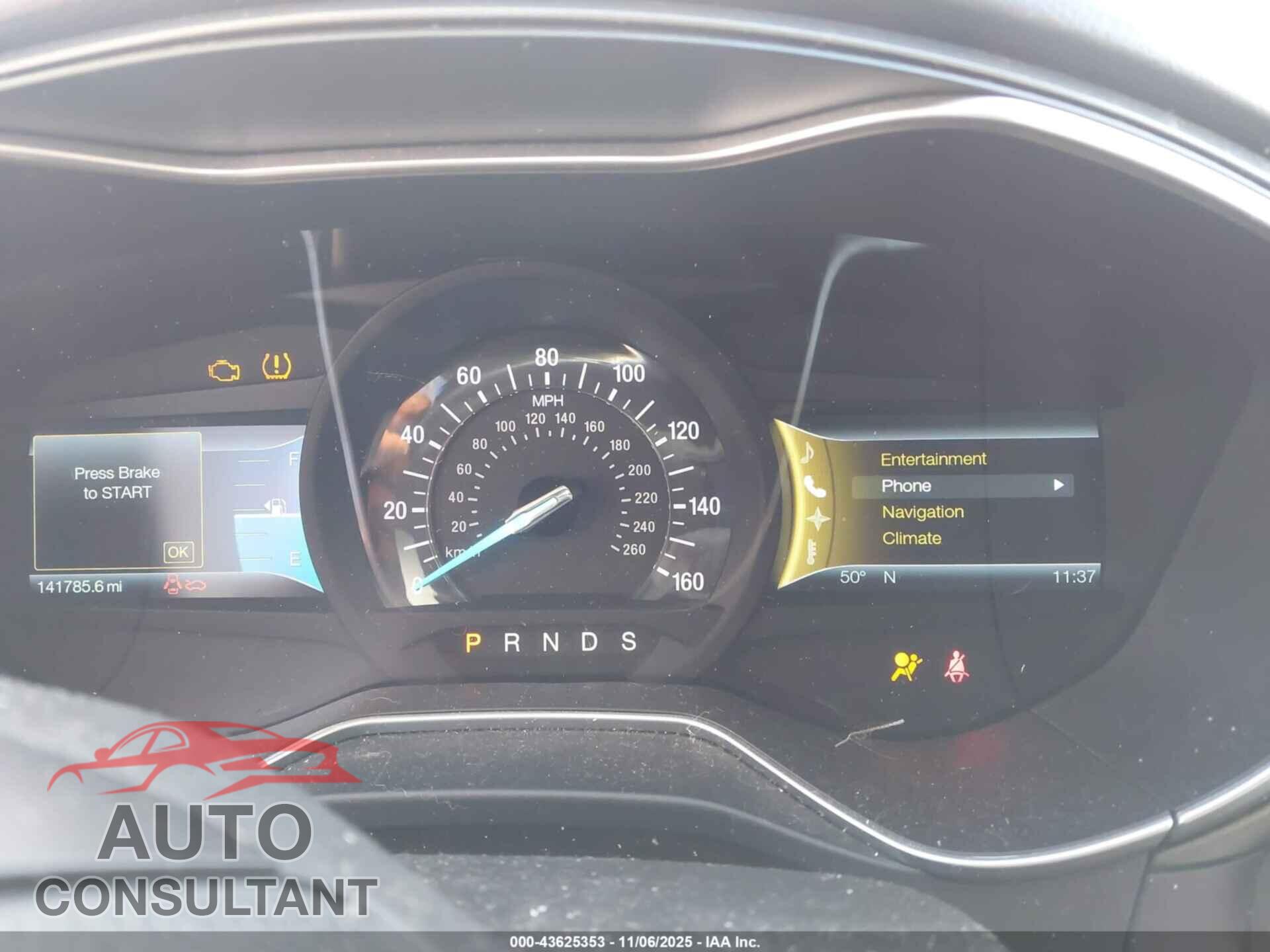 FORD FUSION 2014 - 3FA6P0D97ER350723