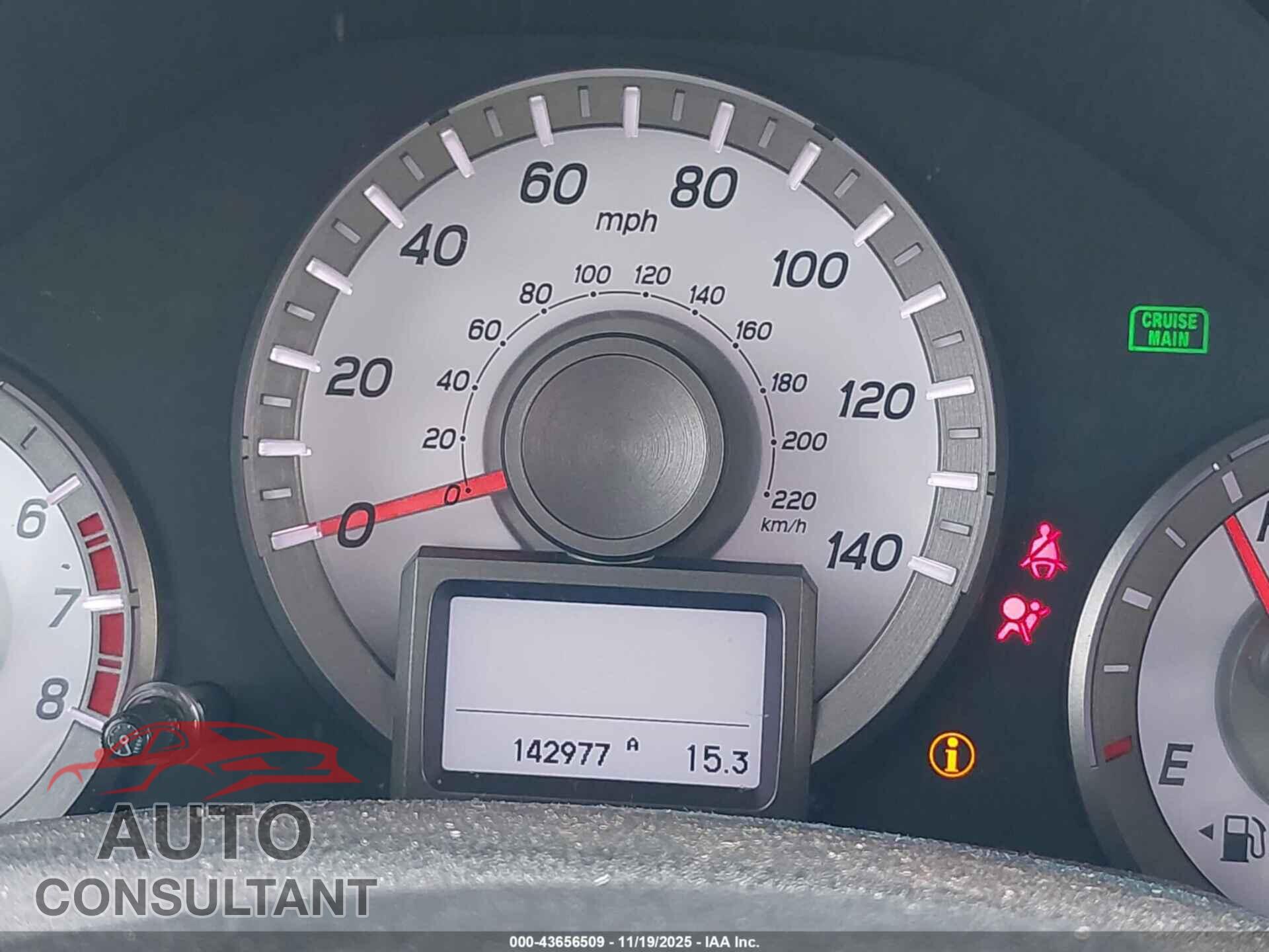 HONDA PILOT 2012 - 5FNYF3H92CB027079