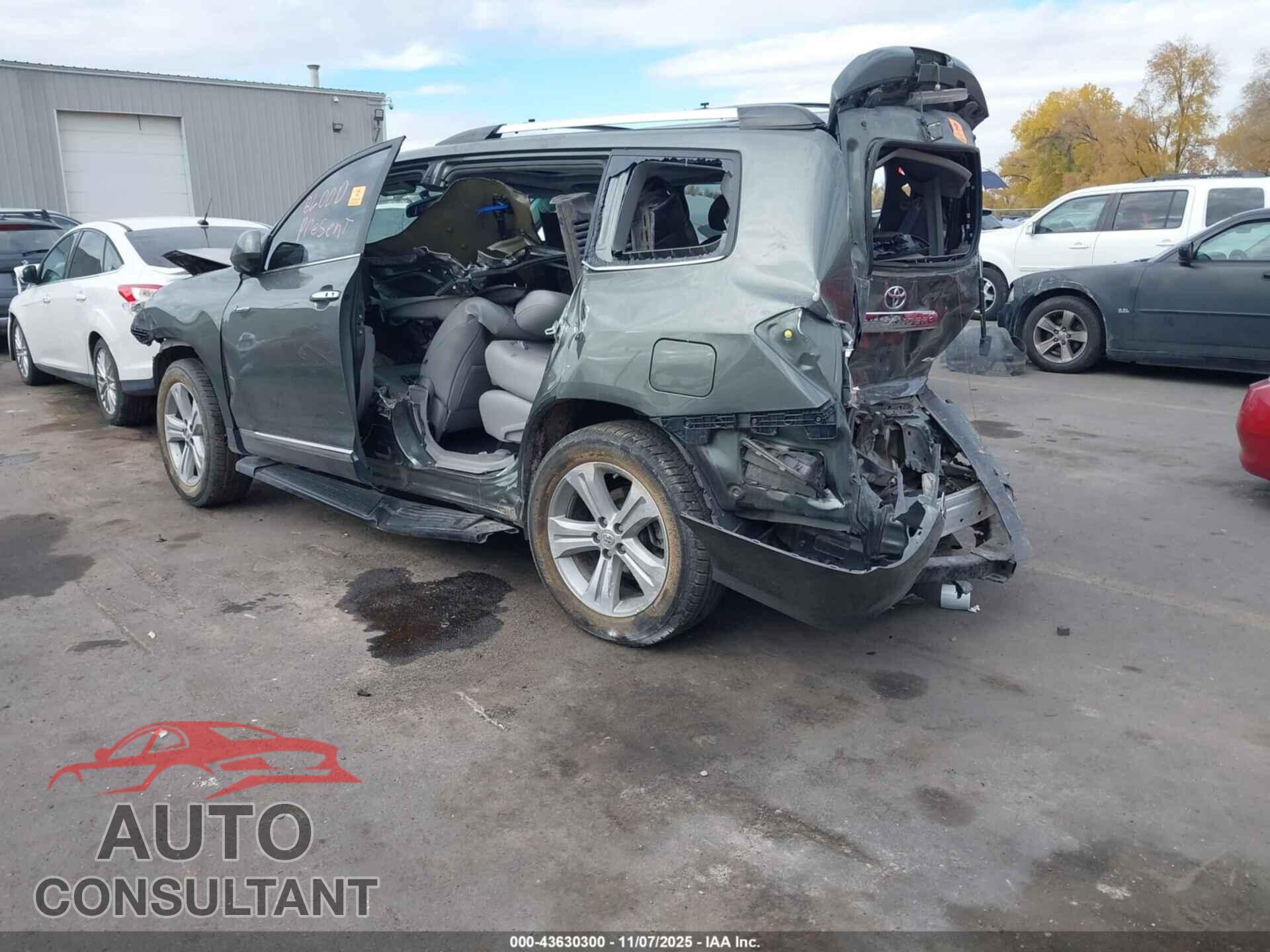 TOYOTA HIGHLANDER 2012 - 5TDDK3EH5CS163482