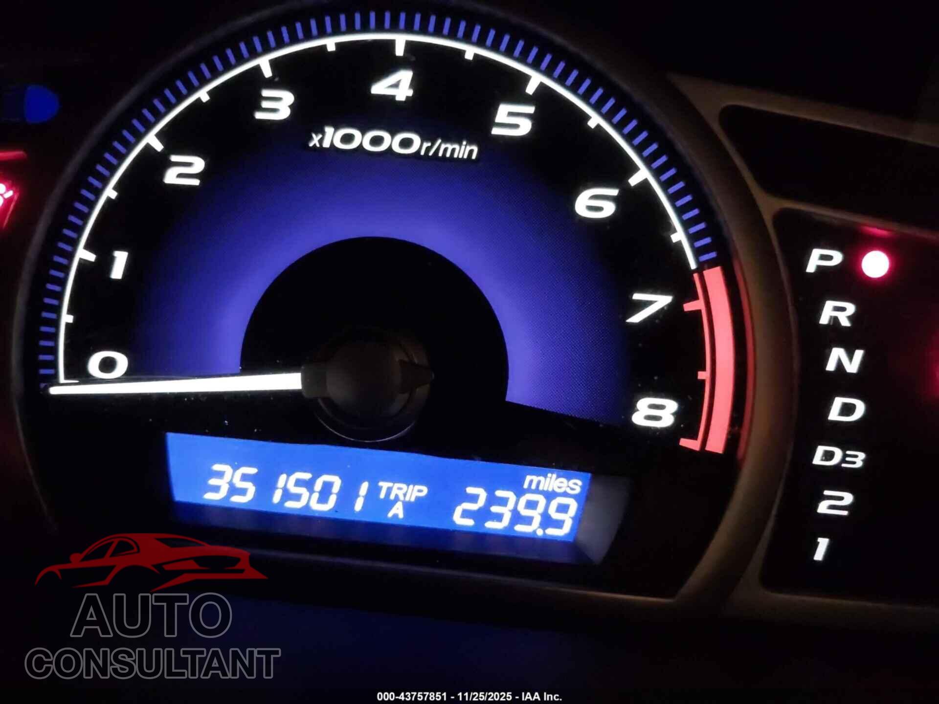 HONDA CIVIC 2009 - 19XFA16519E034825