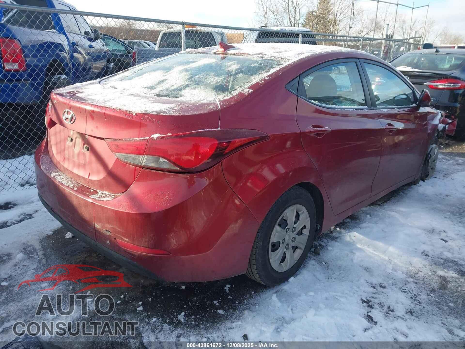 HYUNDAI ELANTRA 2016 - 5NPDH4AE8GH665222