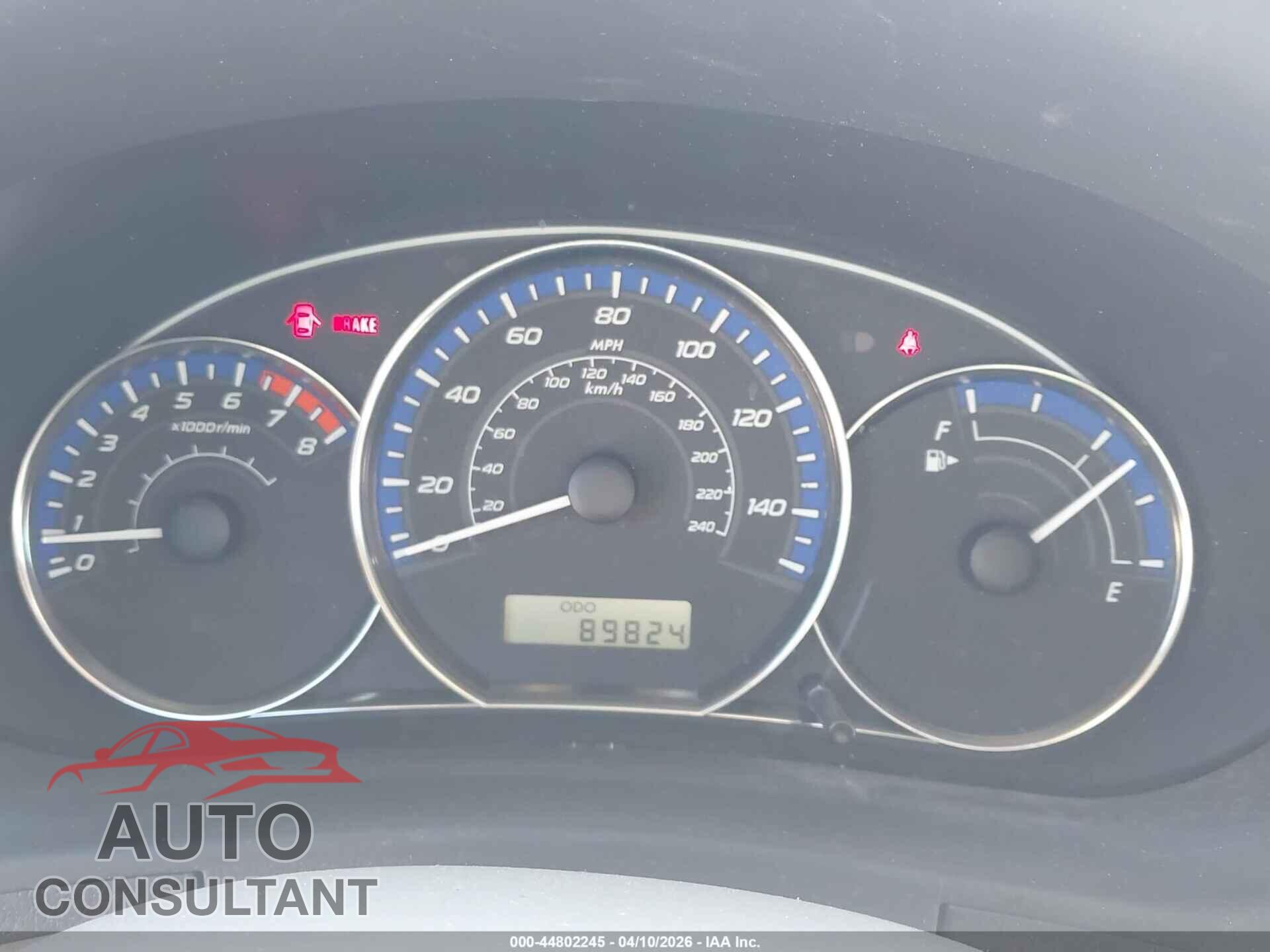 SUBARU FORESTER 2012 - JF2SHADC5CG469352