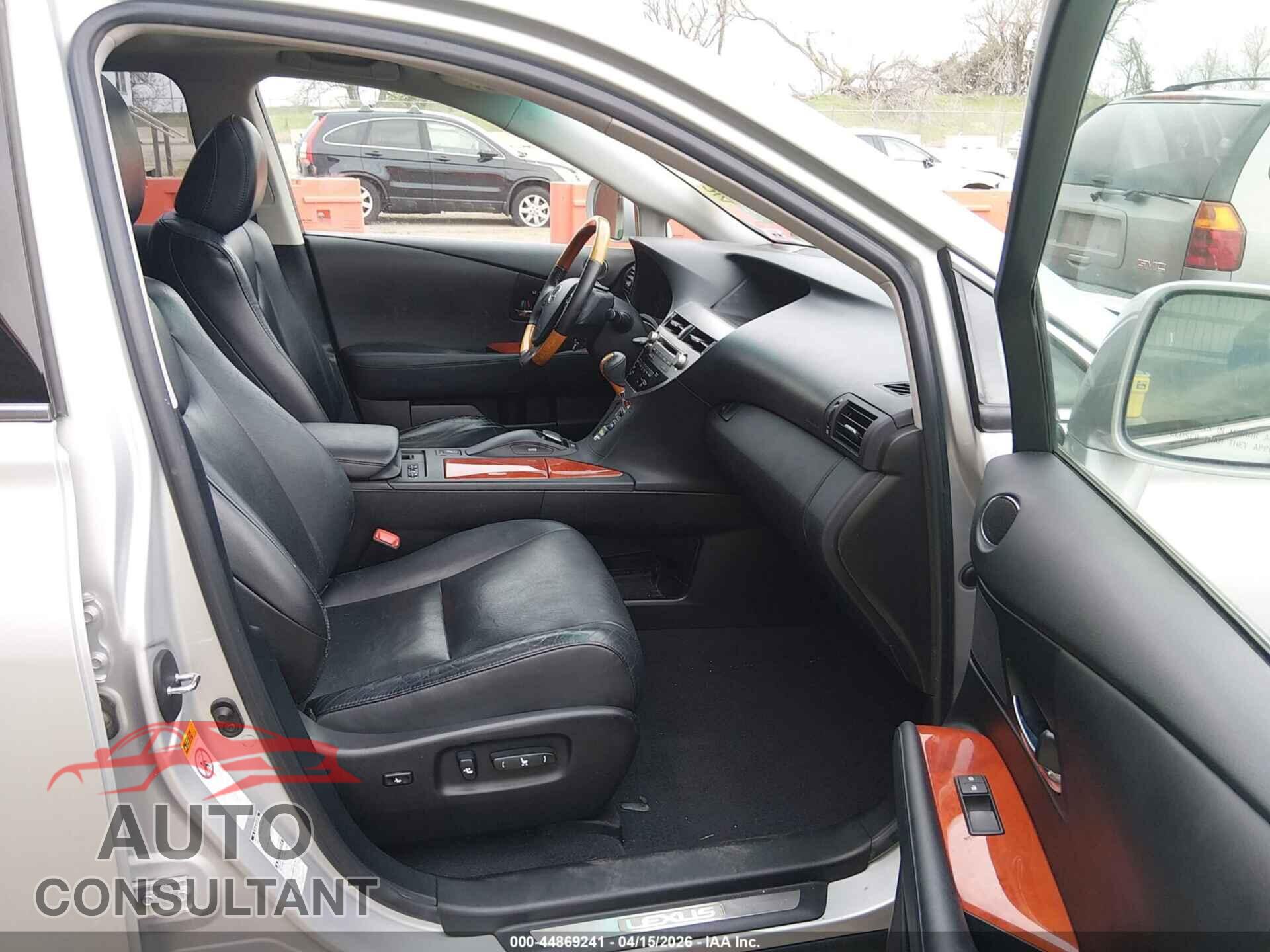 LEXUS RX 350 2011 - 2T2BK1BA1BC086034