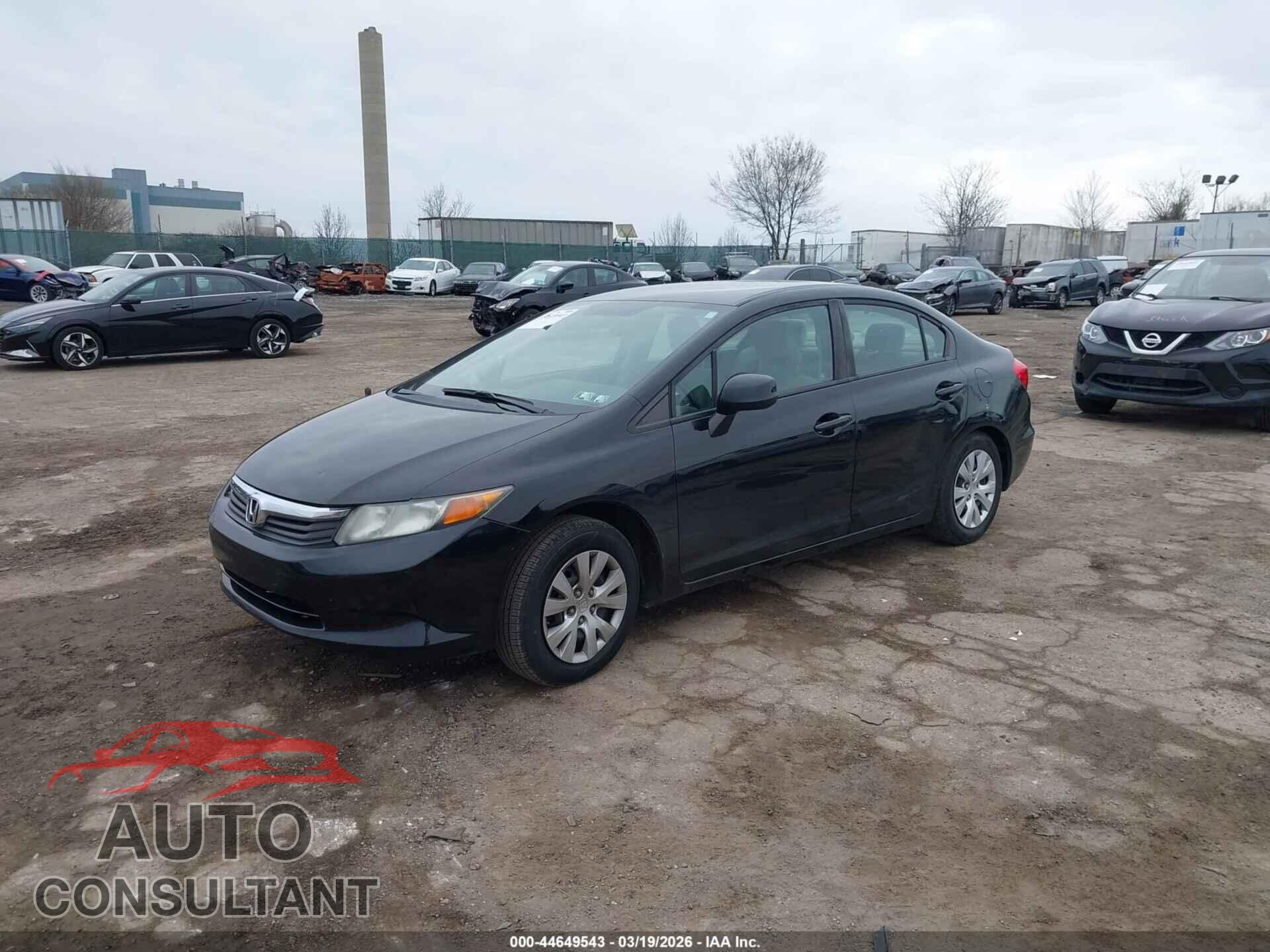 HONDA CIVIC 2012 - 19XFB2F54CE354747