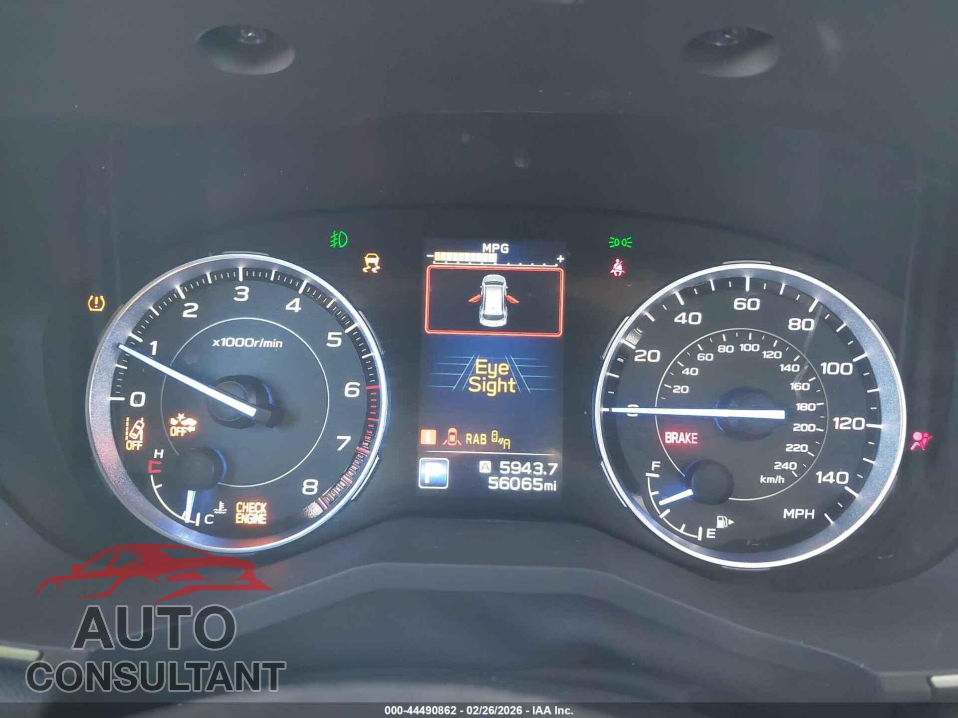 SUBARU ASCENT 2020 - 4S4WMAPD8L3468683