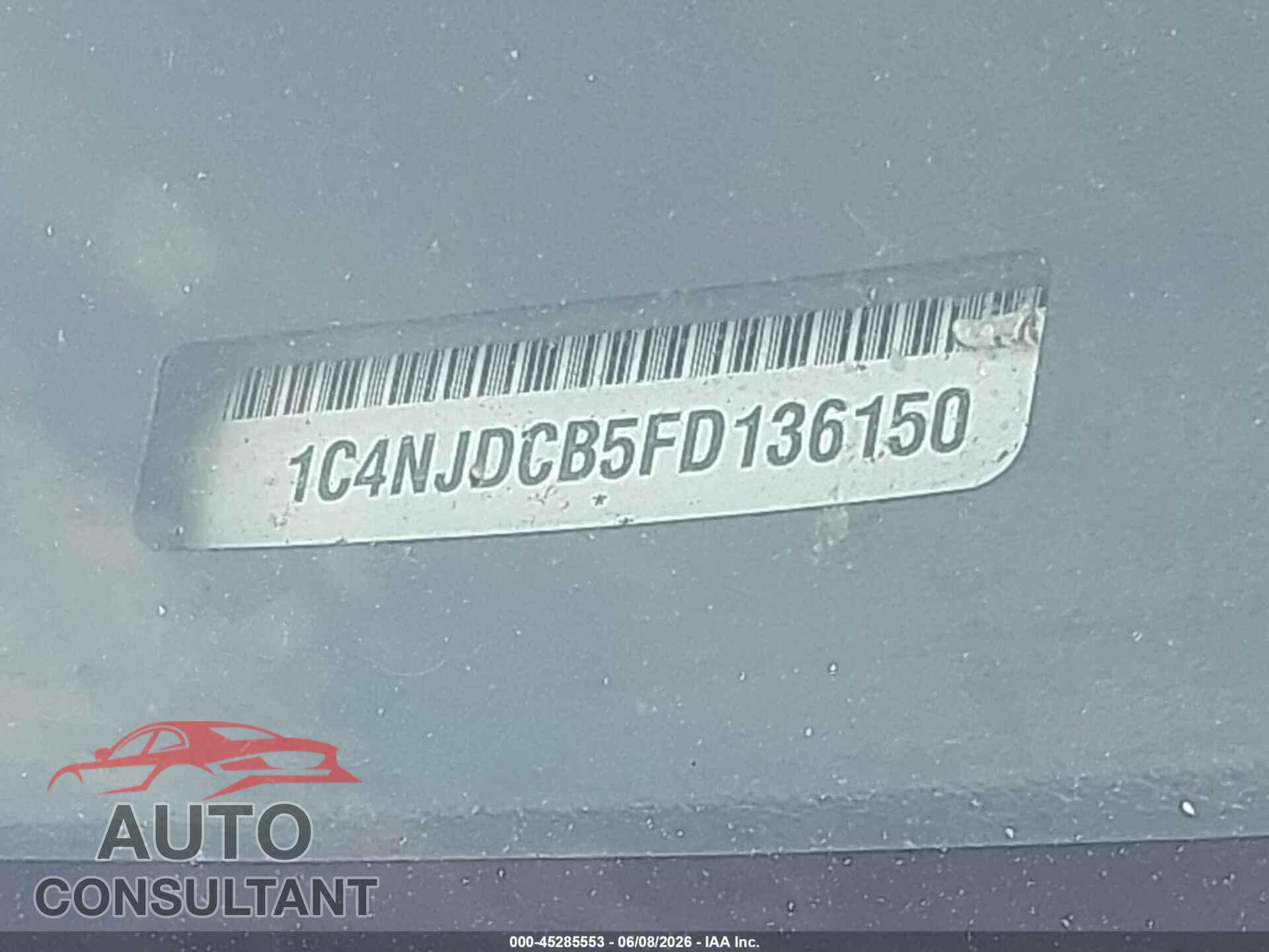 JEEP COMPASS 2015 - 1C4NJDCB5FD136150