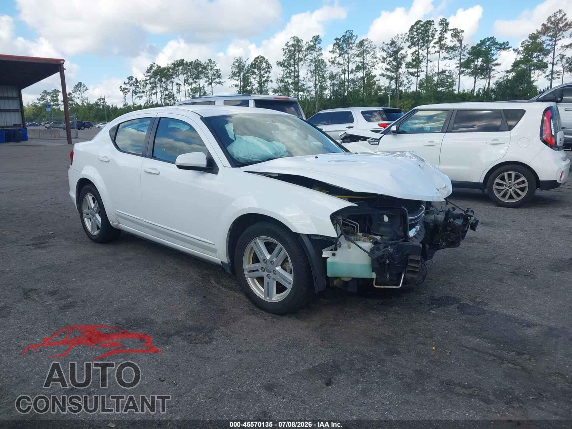 DODGE AVENGER 2012 - 1C3CDZCB2CN150609