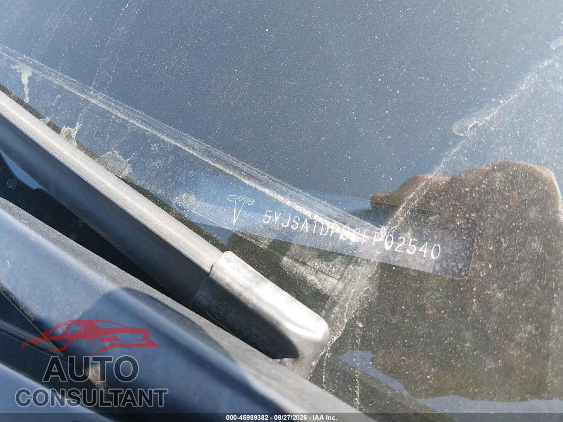TESLA MODEL S 2012 - 5YJSA1DP0CFP02540