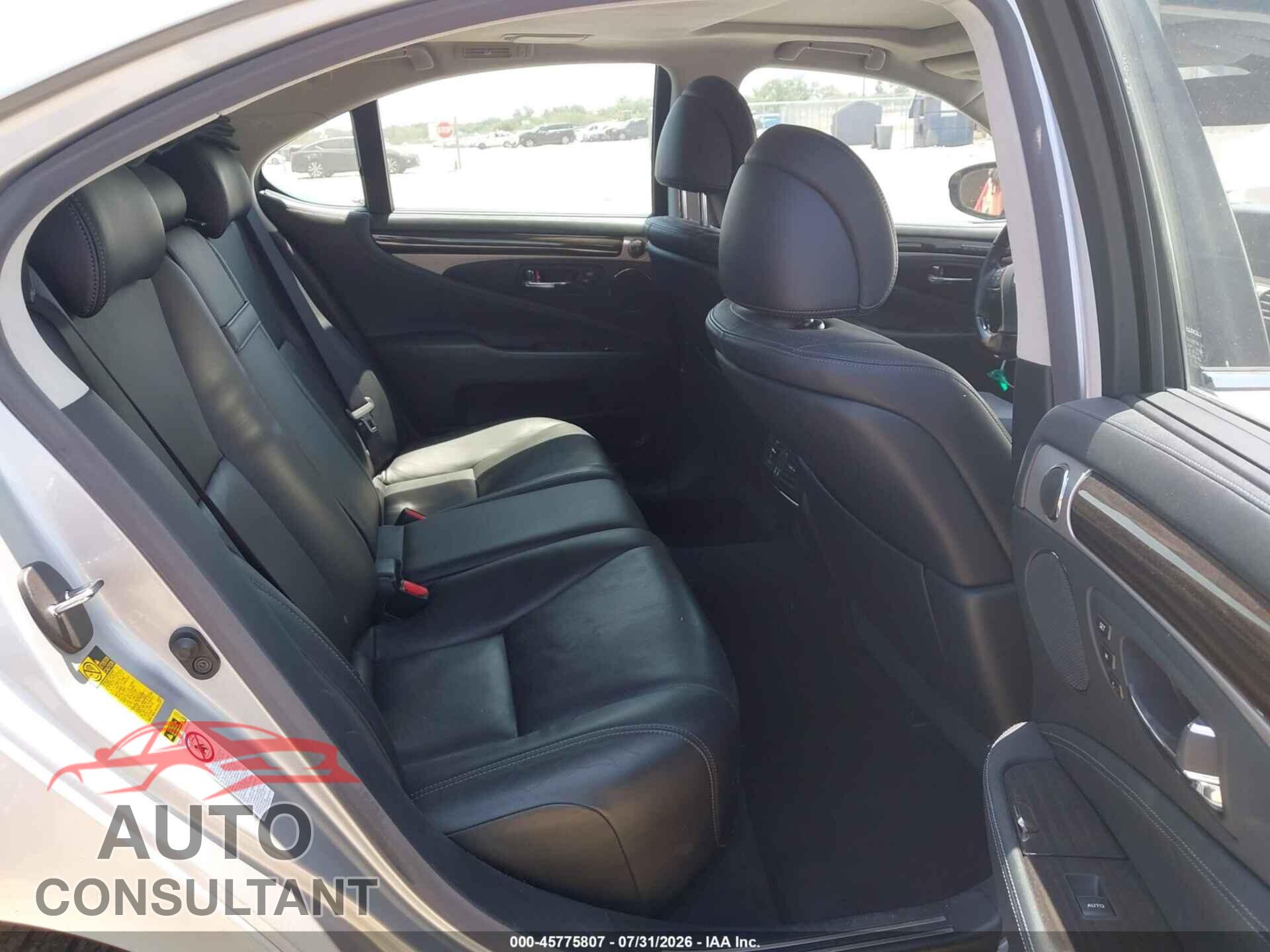LEXUS LS 460 2013 - JTHBL1EF5D5118975