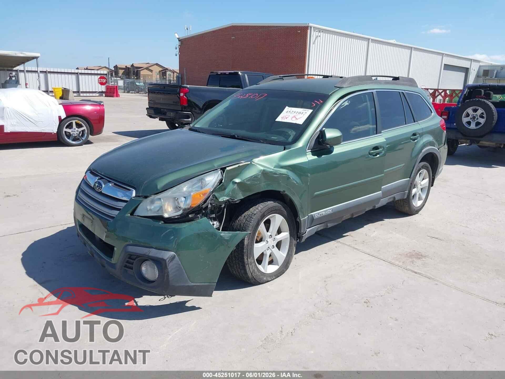 SUBARU OUTBACK 2014 - 4S4BRBCC4E3267059