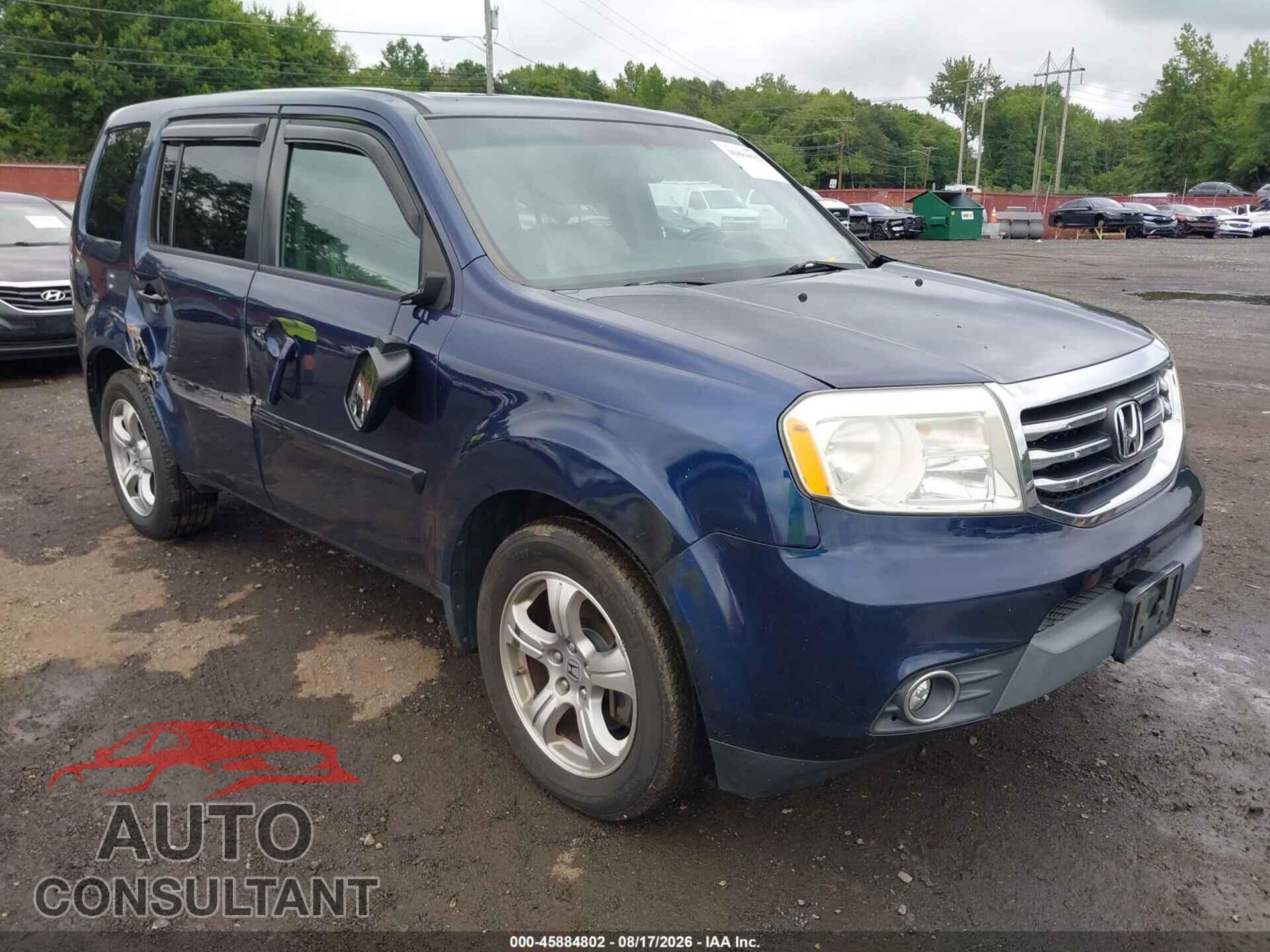 HONDA PILOT 2013 - 5FNYF4H59DB045776