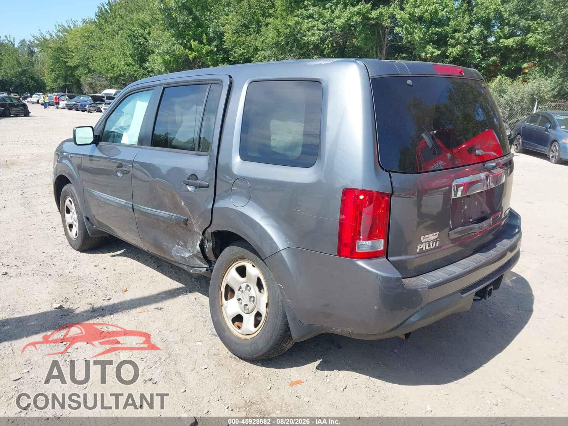 HONDA PILOT 2013 - 5FNYF4H23DB002430