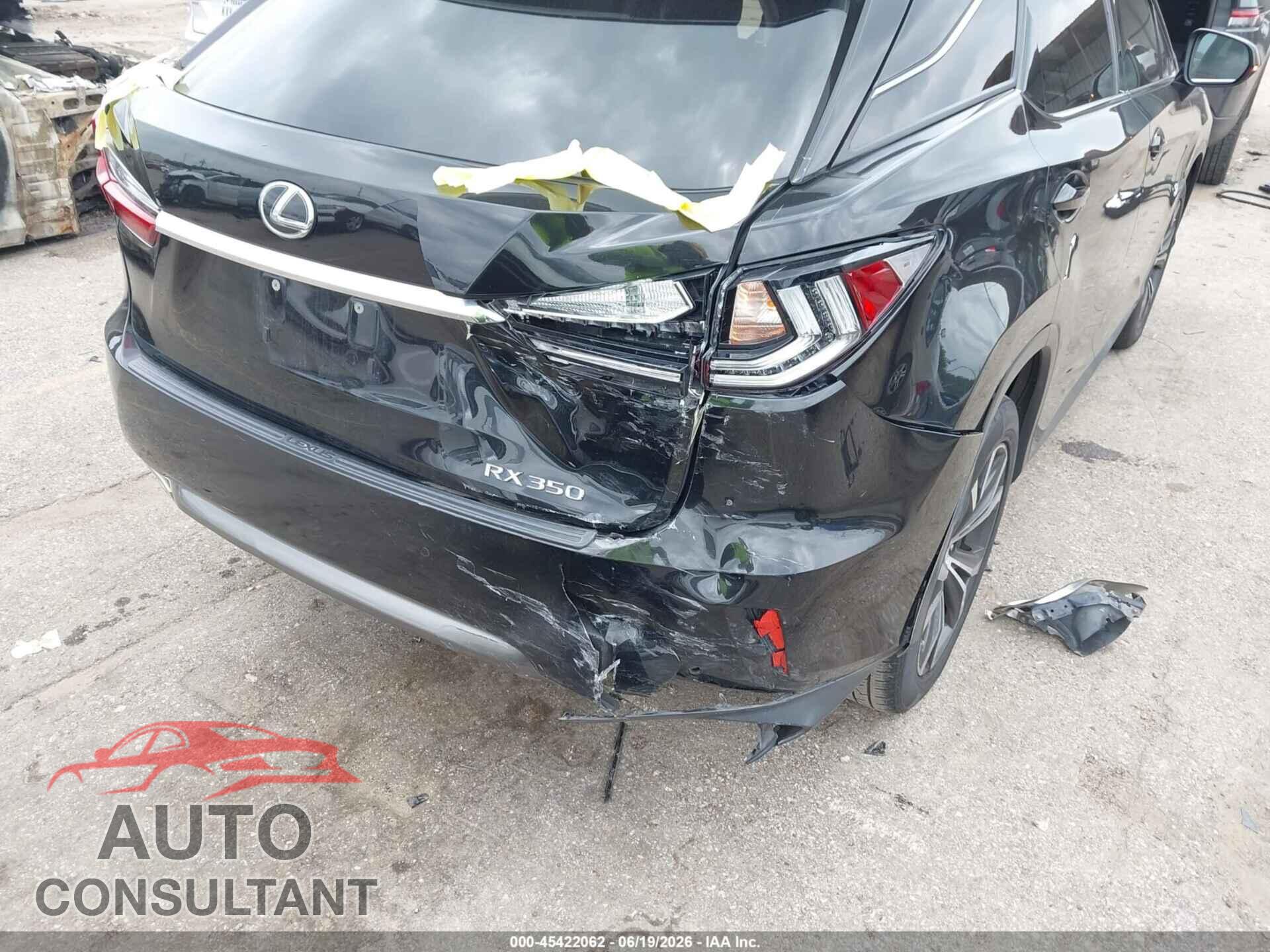 LEXUS RX 350 2016 - 2T2ZZMCA9GC022289