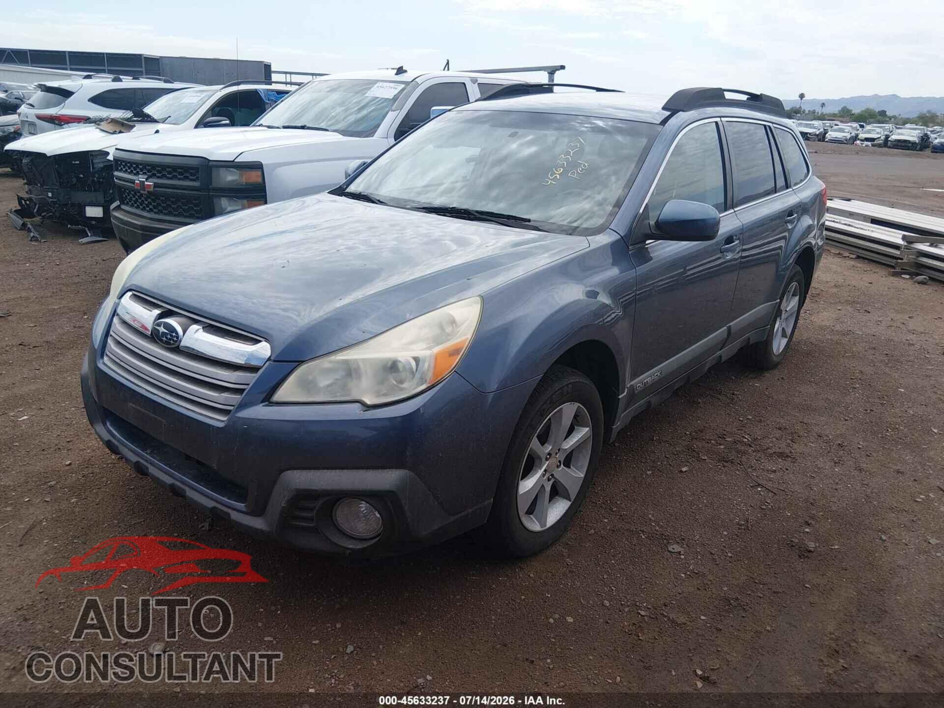SUBARU OUTBACK 2014 - 4S4BRBCC2E3327761