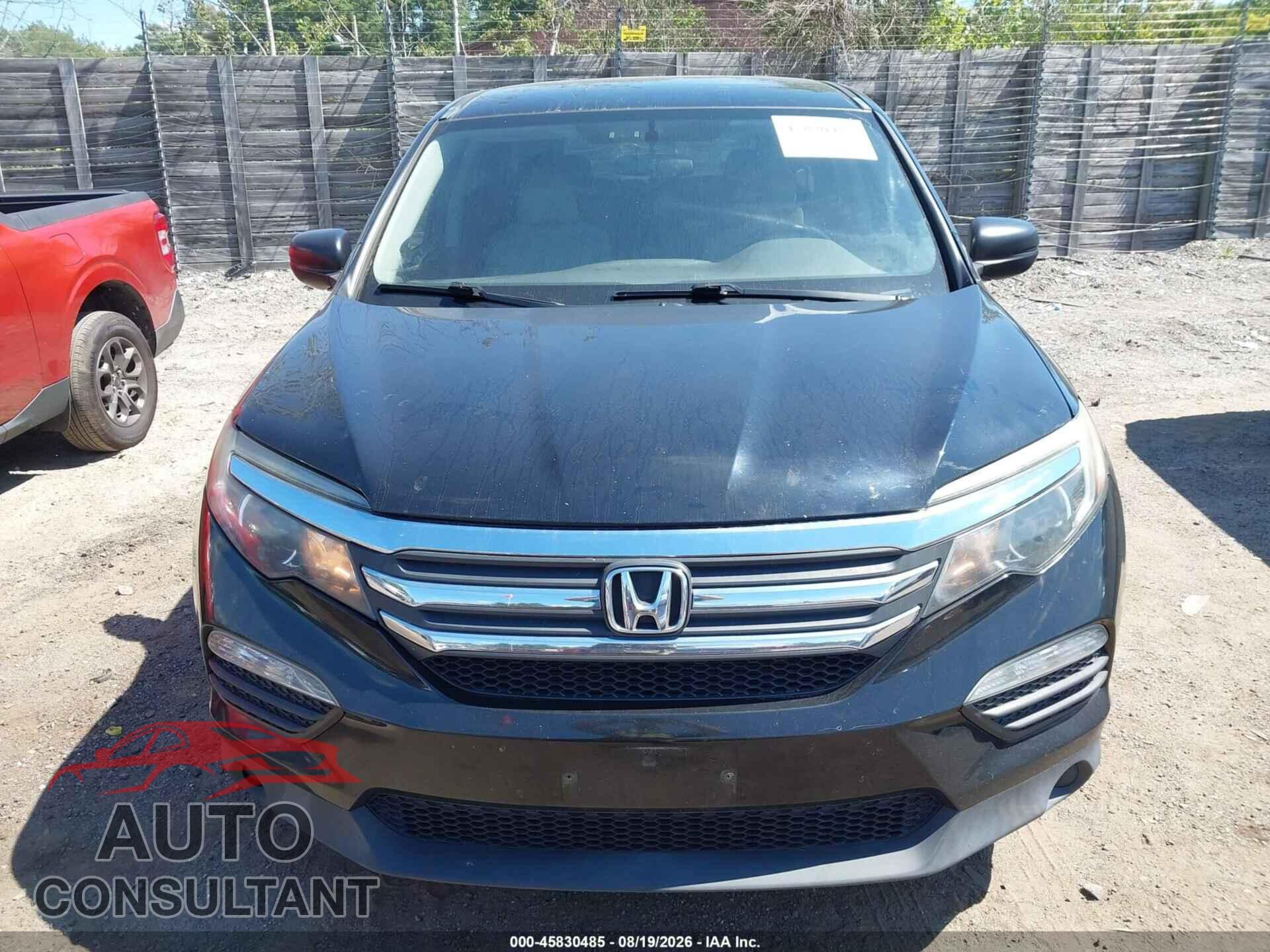 HONDA PILOT 2016 - 5FNYF6H13GB005299